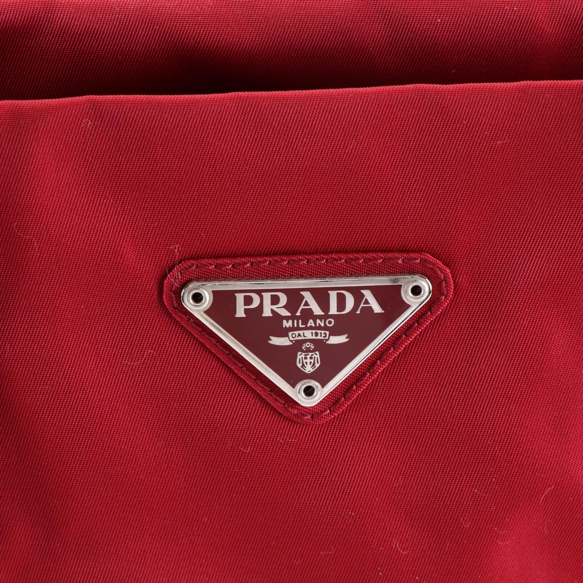 Prada Tote in Red Tessuto Nylon