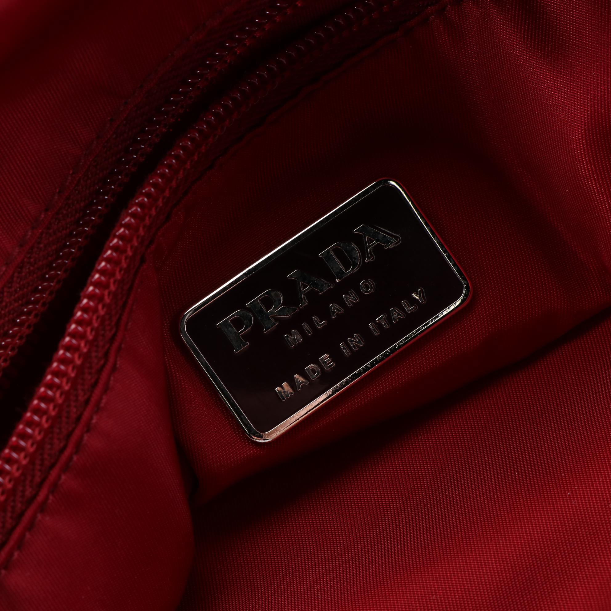 Prada Tote in Red Tessuto Nylon