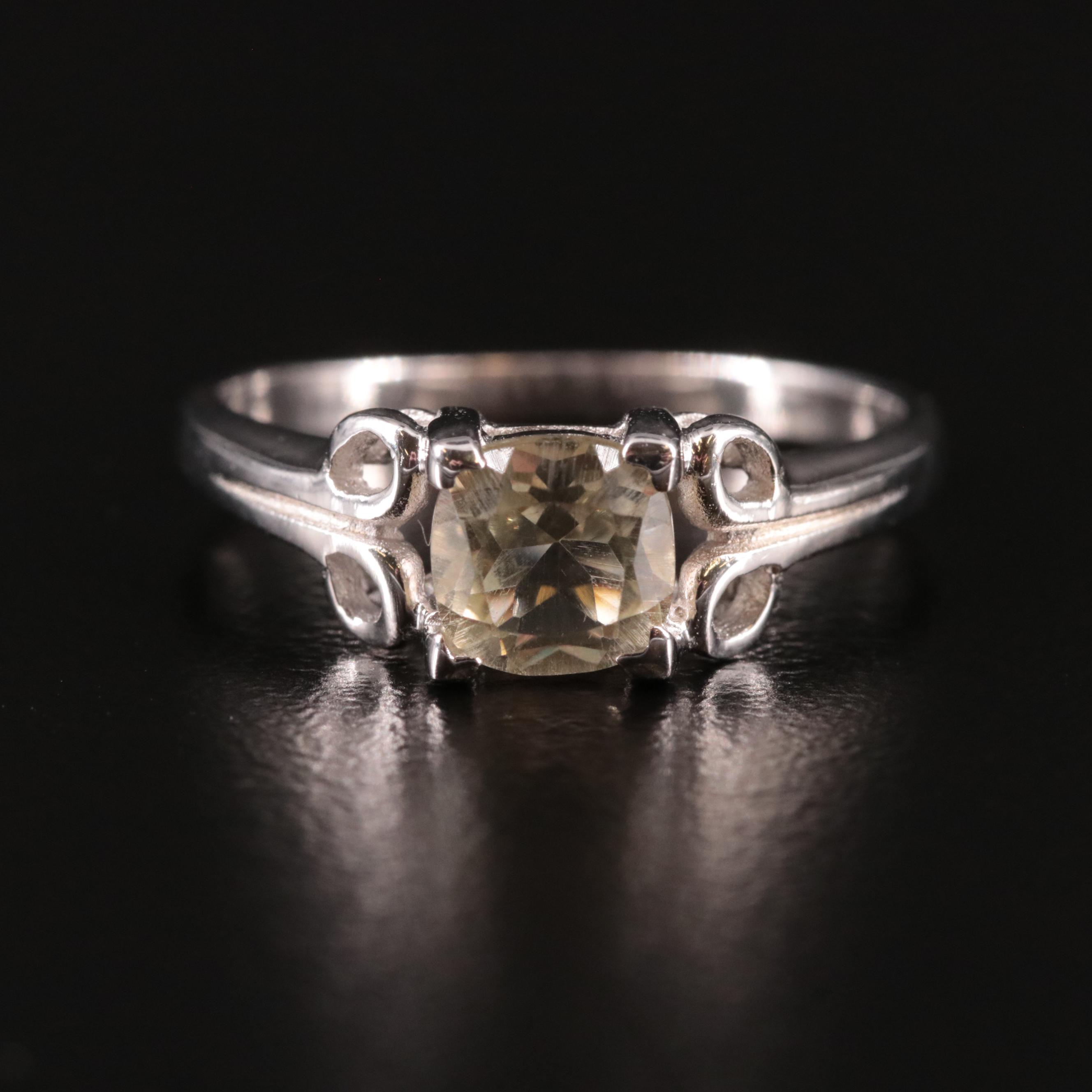 Sterling Citrine Ring