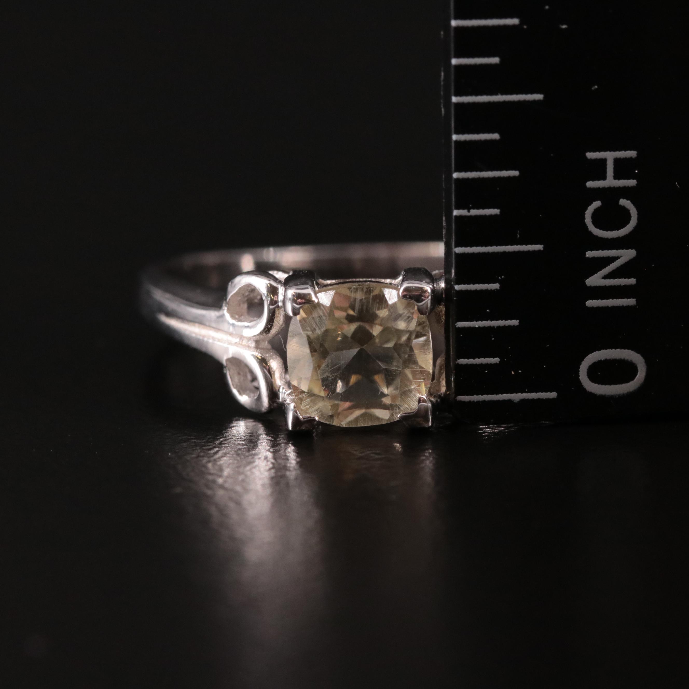 Sterling Citrine Ring