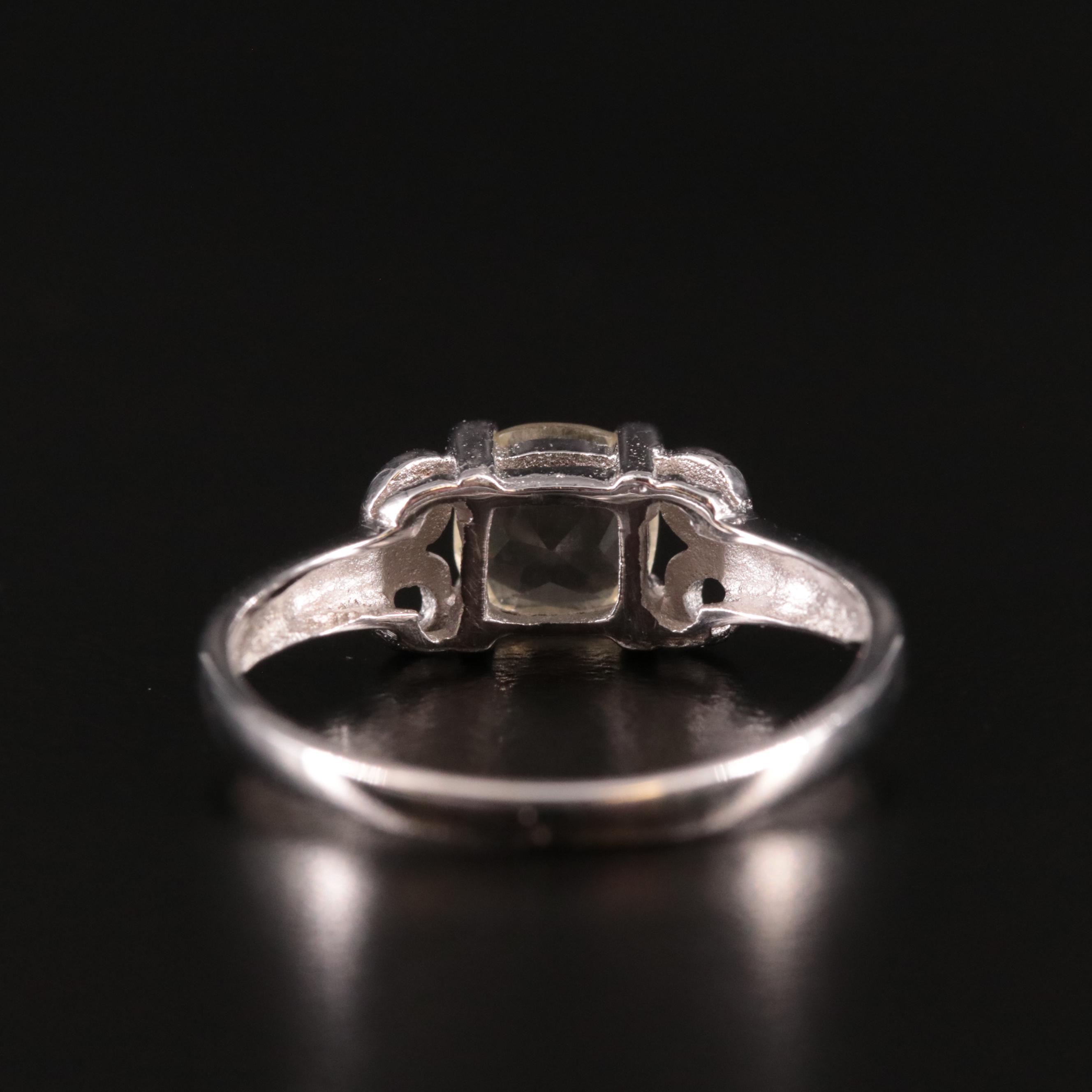 Sterling Citrine Ring