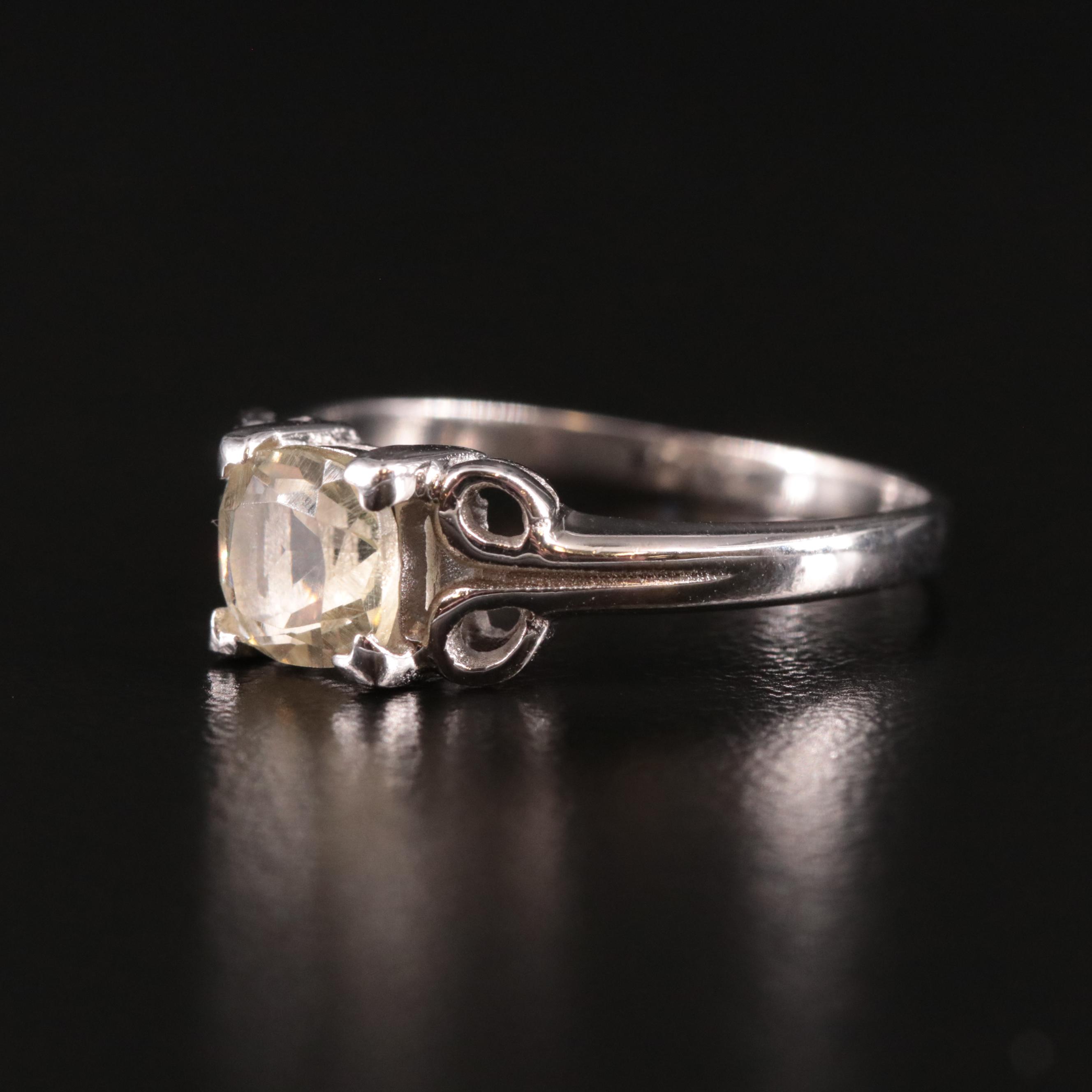 Sterling Citrine Ring