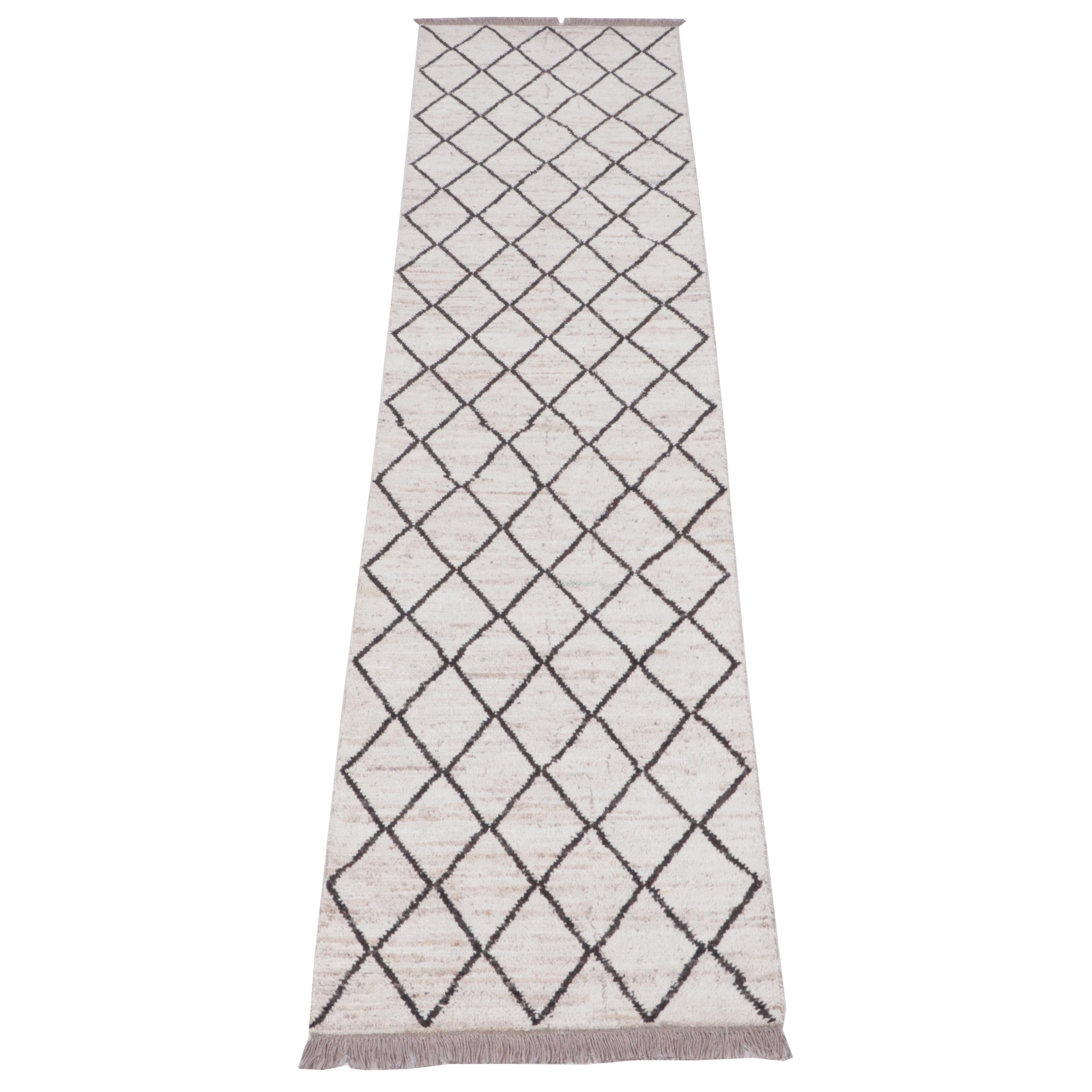 3'2 x 15'9 Hand-Knotted Moroccan Long Rug