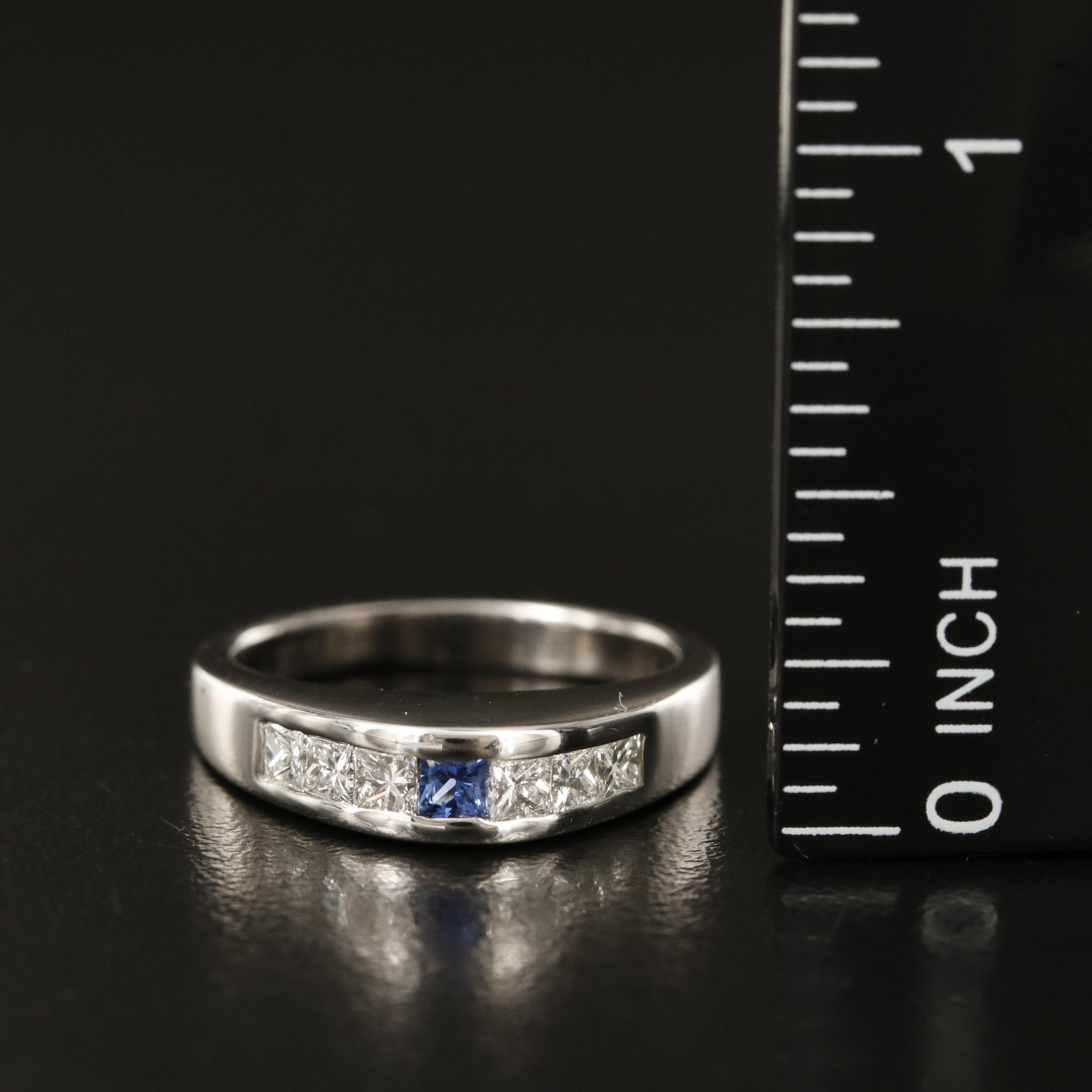 18K Sapphire and Diamond Ring