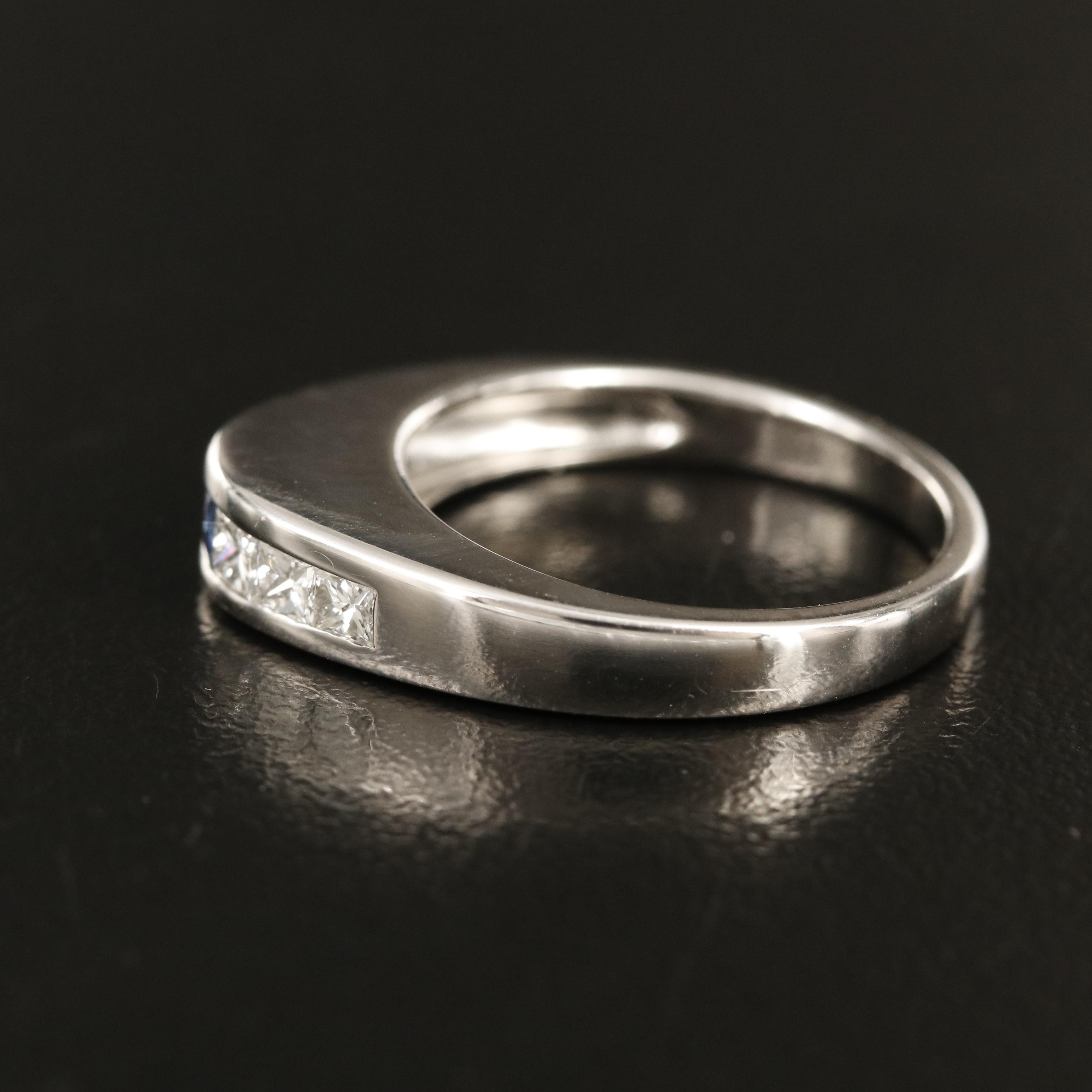 18K Sapphire and Diamond Ring