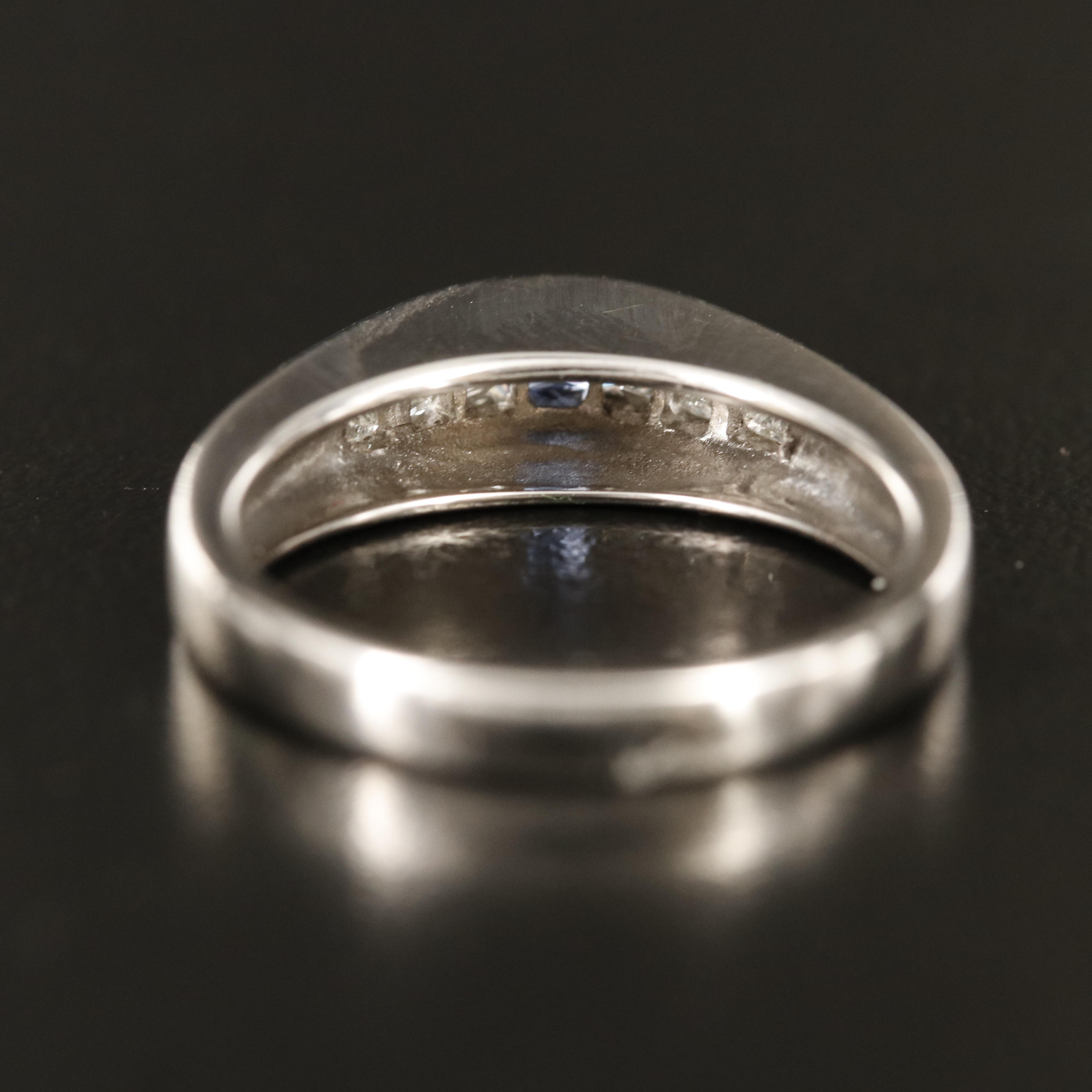 18K Sapphire and Diamond Ring