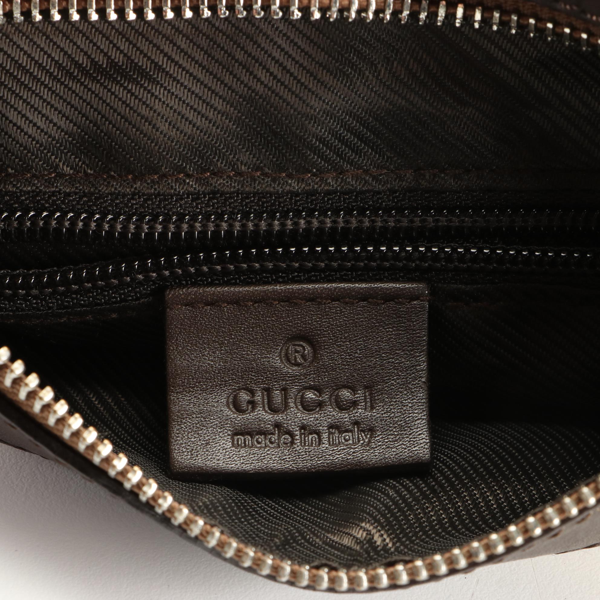 Gucci Small Crossbody Bag in GG Canvas and Leather