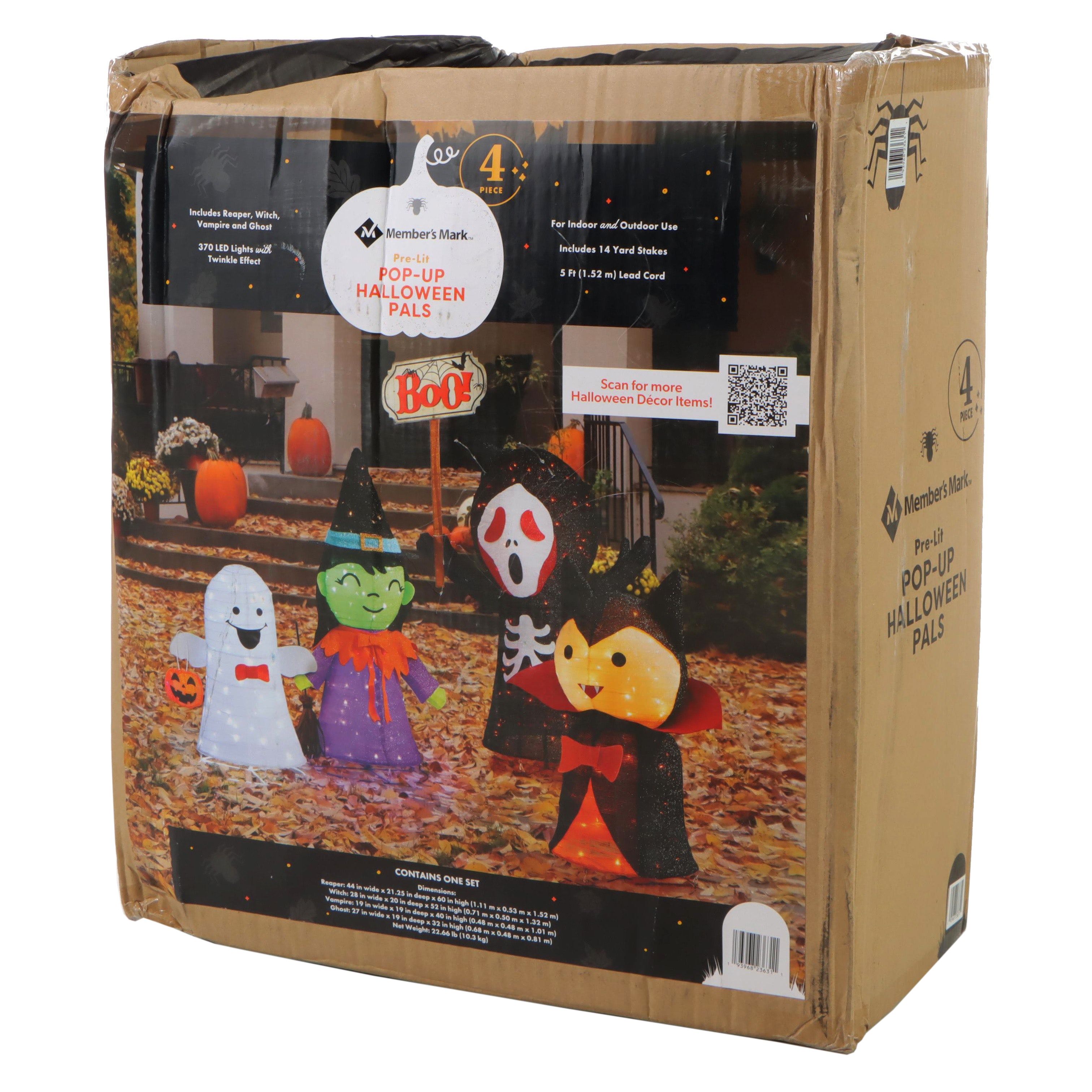 Member's Mark Pre-Lit Pop-Up Halloween Pals