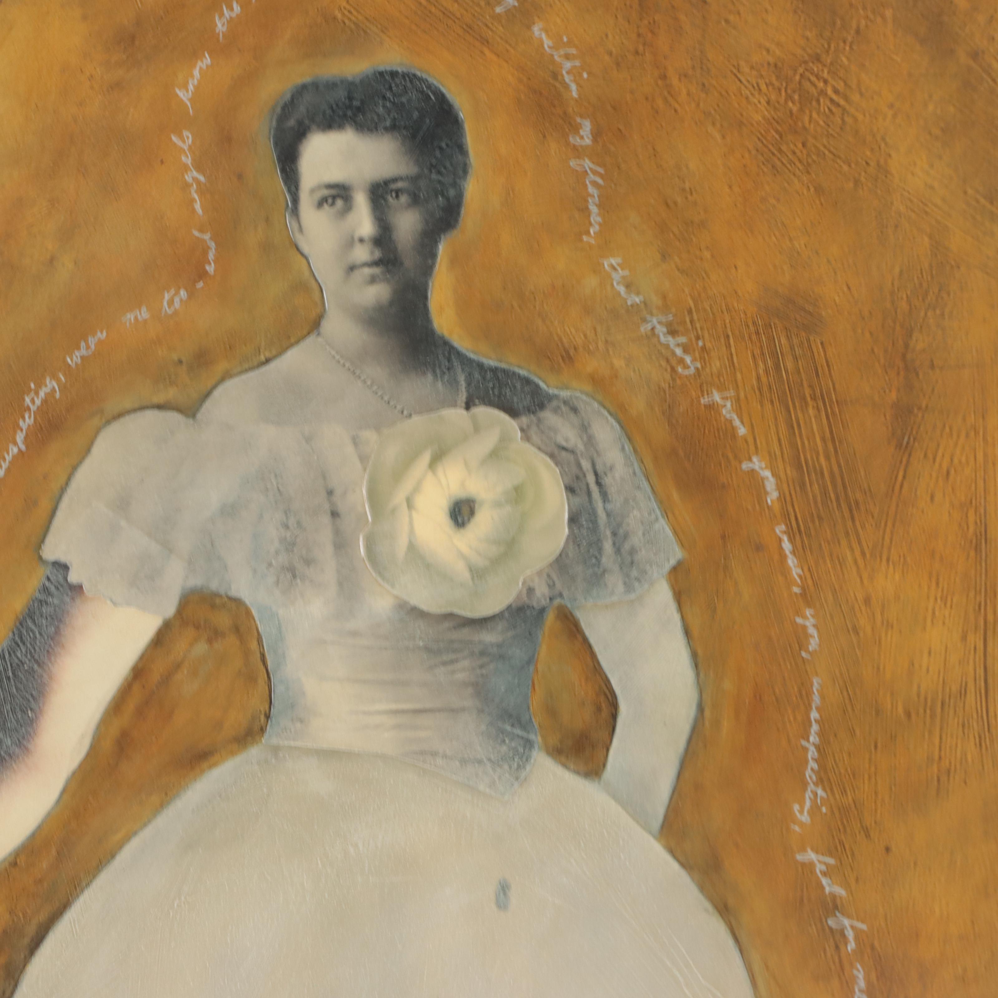 Sheryl Pierson Mixed Media Painting of Figure