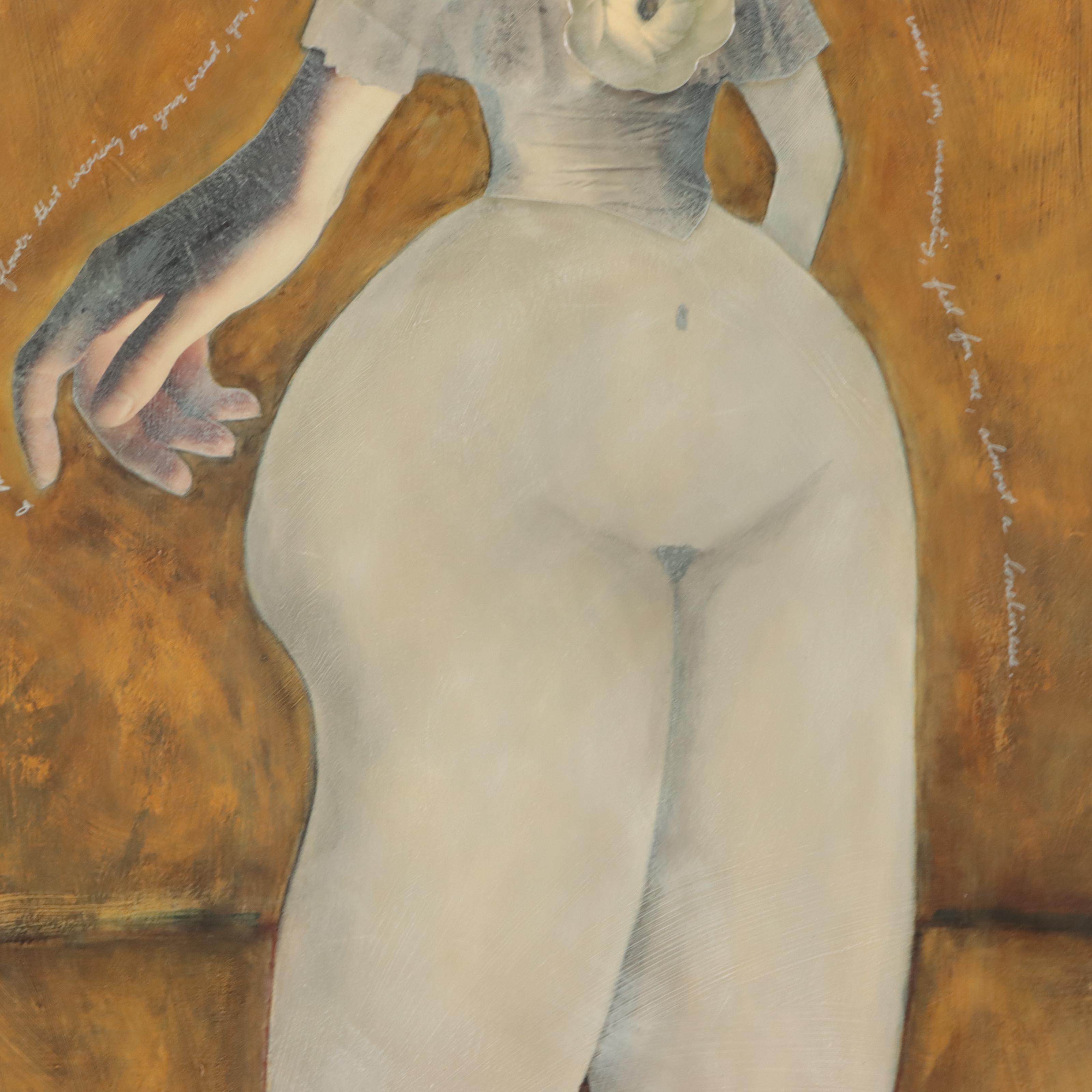 Sheryl Pierson Mixed Media Painting of Figure