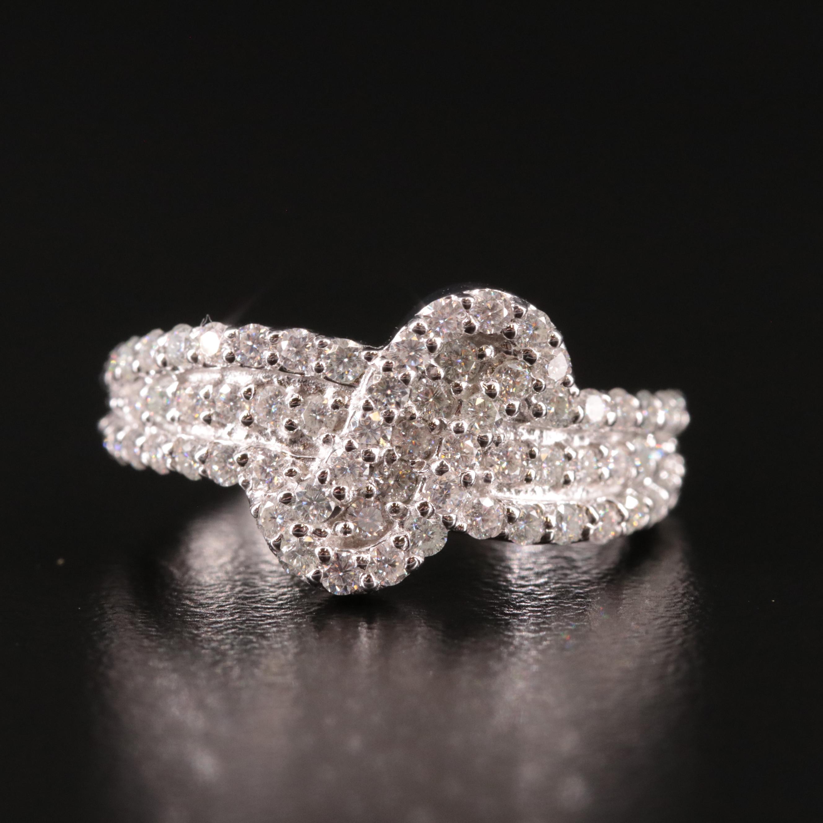 Sterling Diamond Ring