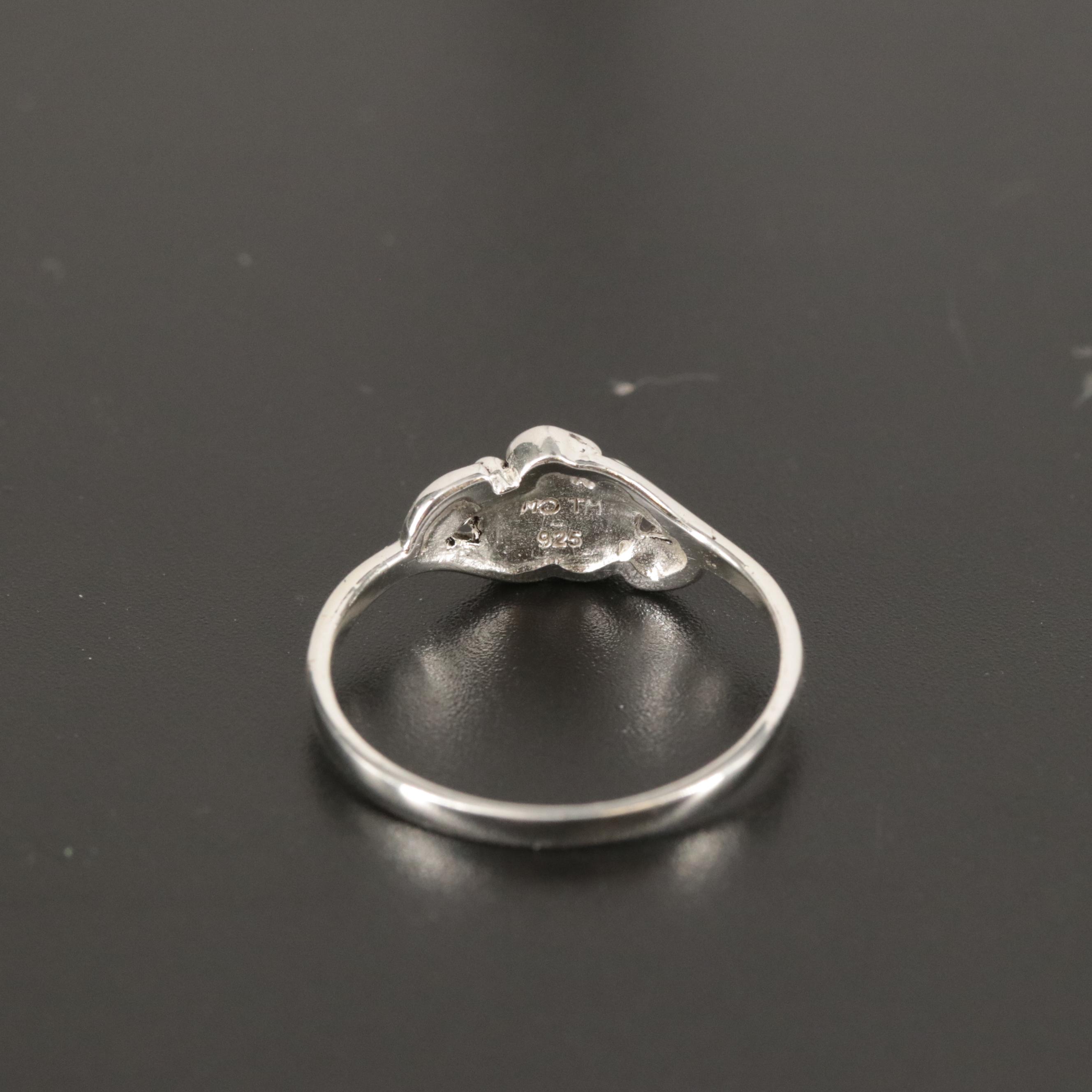 Sterling Silver Floral Ring