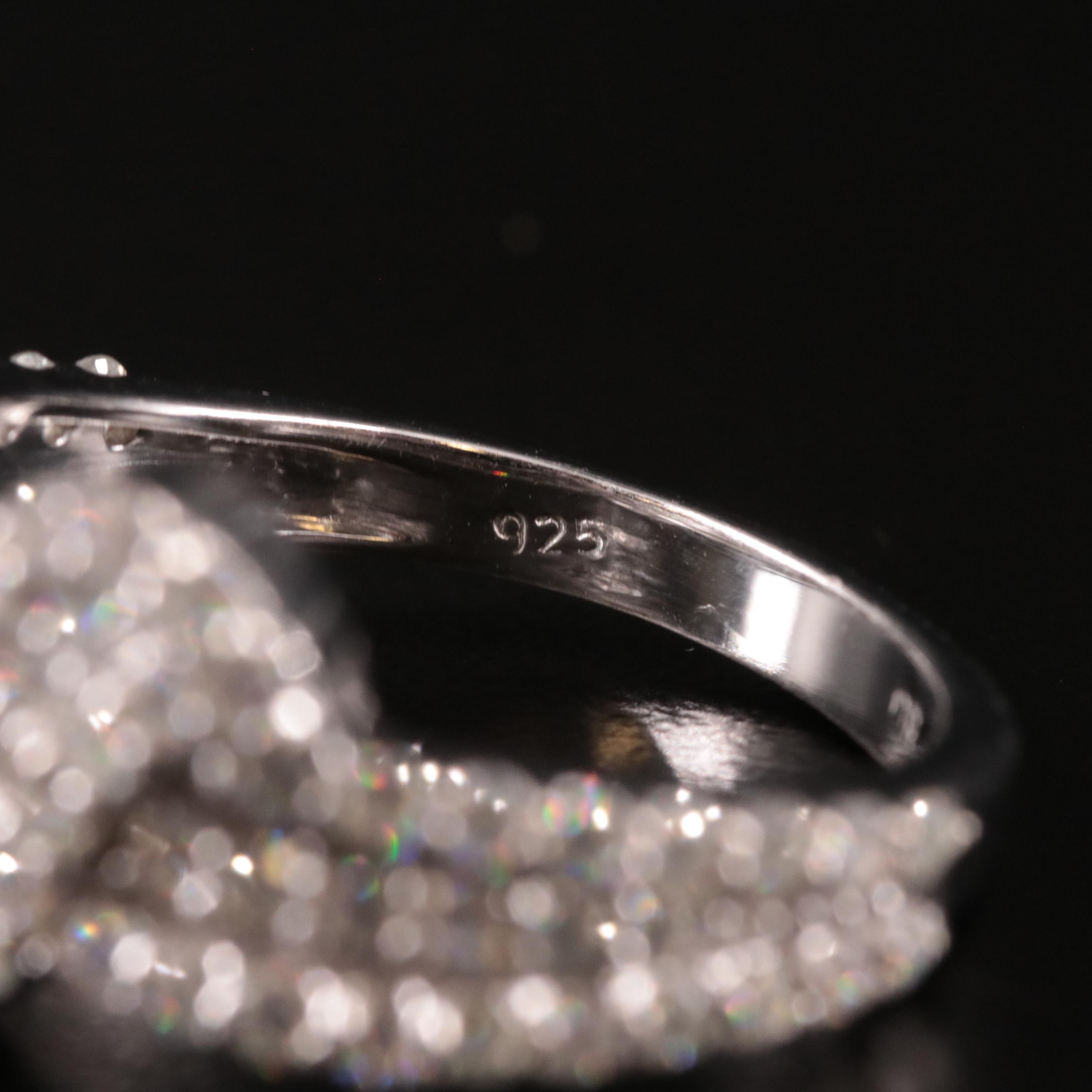 Sterling Diamond Ring