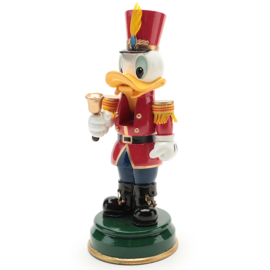Donald Duck Tin Soldier Hand-Painted Wooden Nutcracker