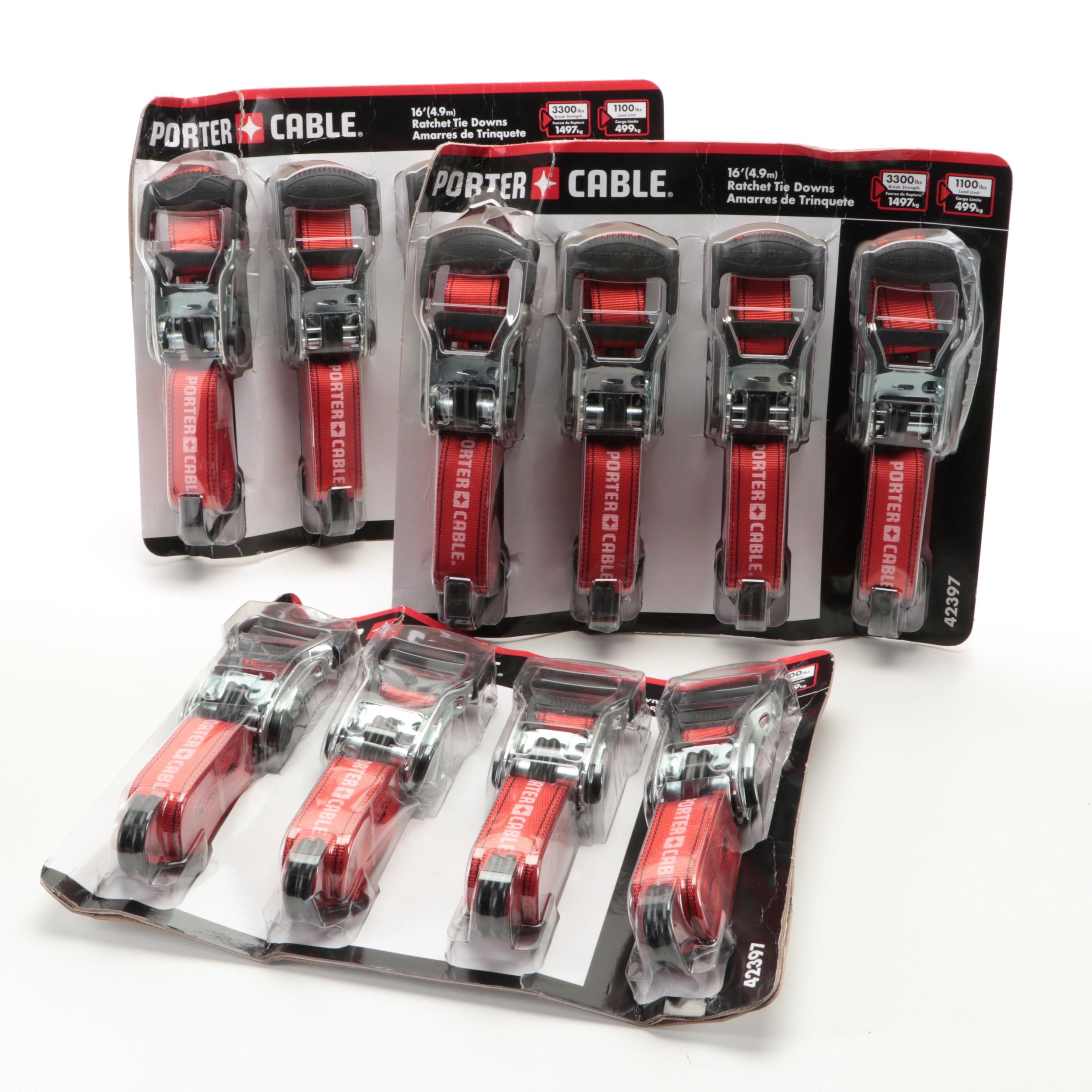 Porter-Cable 16' Ratchet Tie Downs