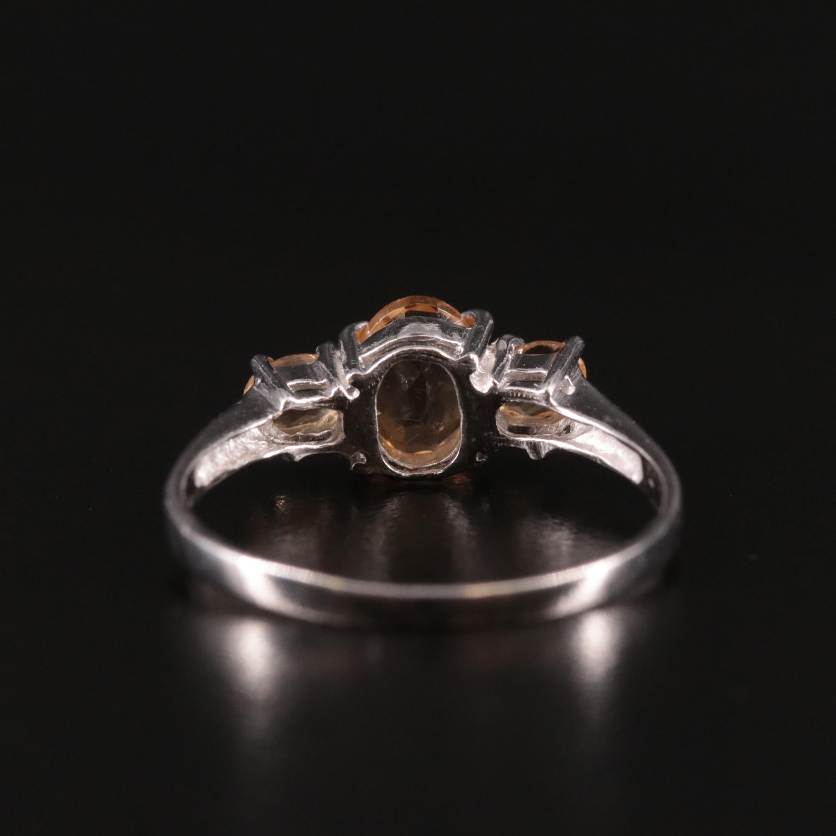 Sterling Citrine Ring