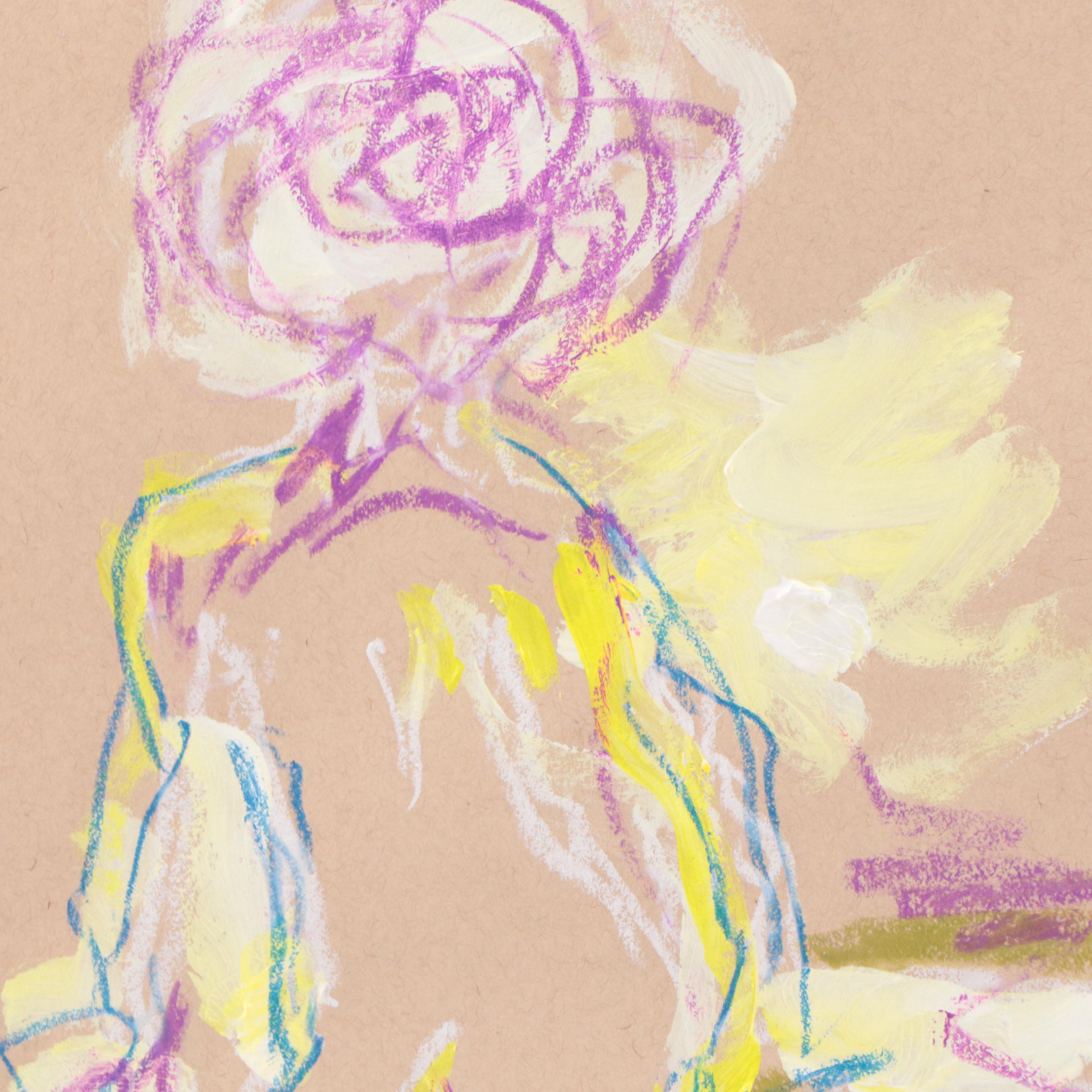 Kait Roberts Figural Pastel Drawings, 21st Century