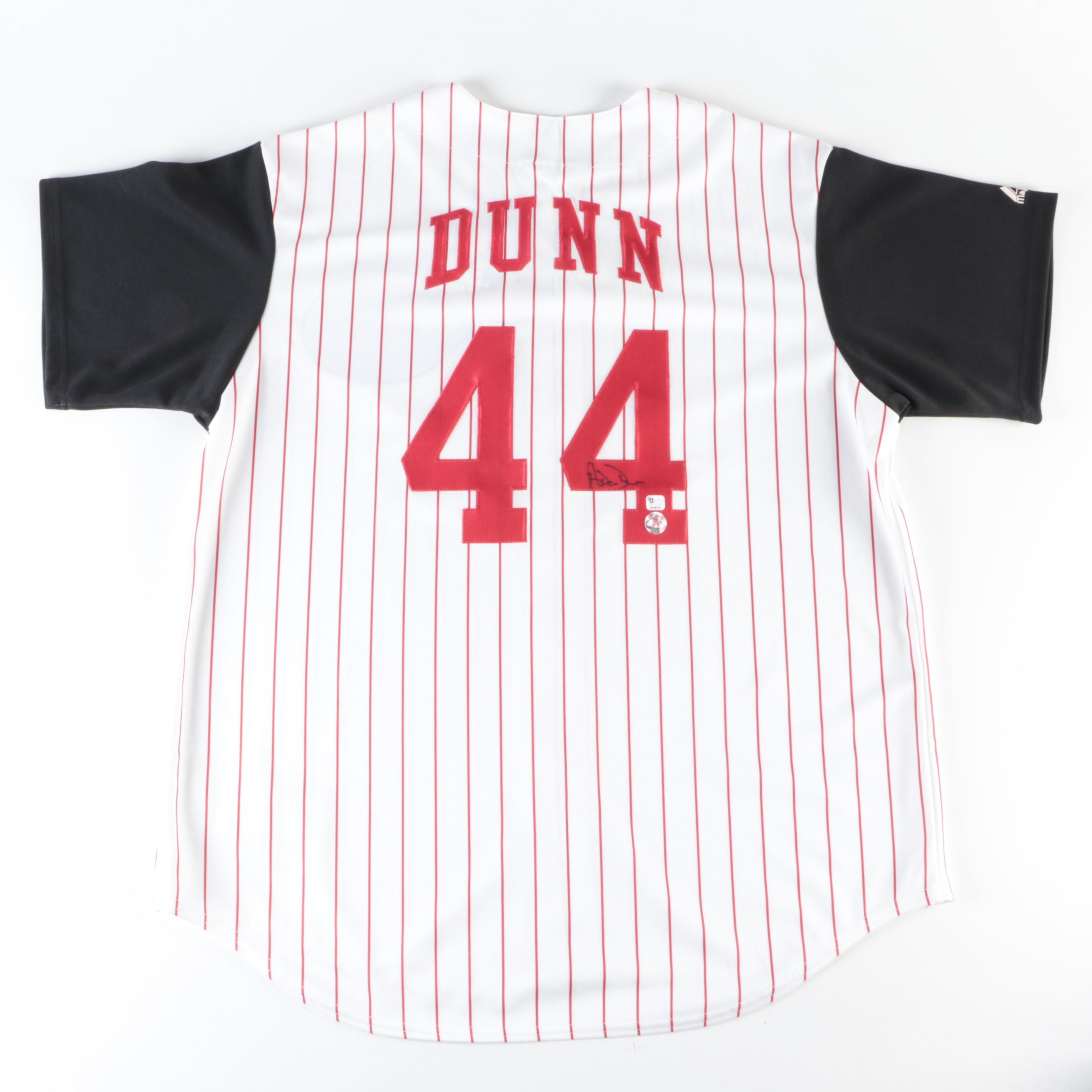 Adam Dunn and Austin Kearns Signed Cincinnati Reds Baseball Jerseys