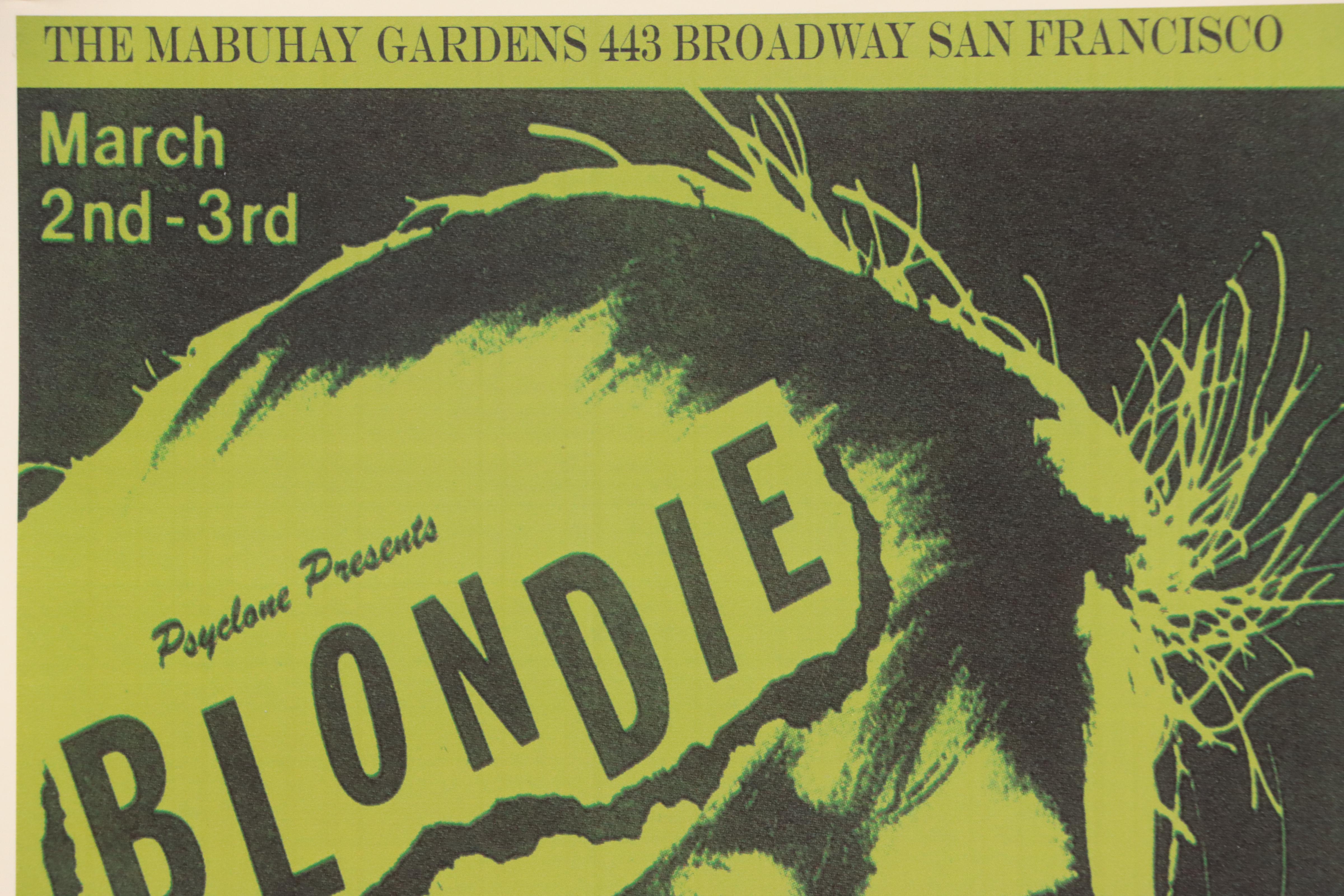 Digital Print Concert Poster Featuring Blondie and Crime