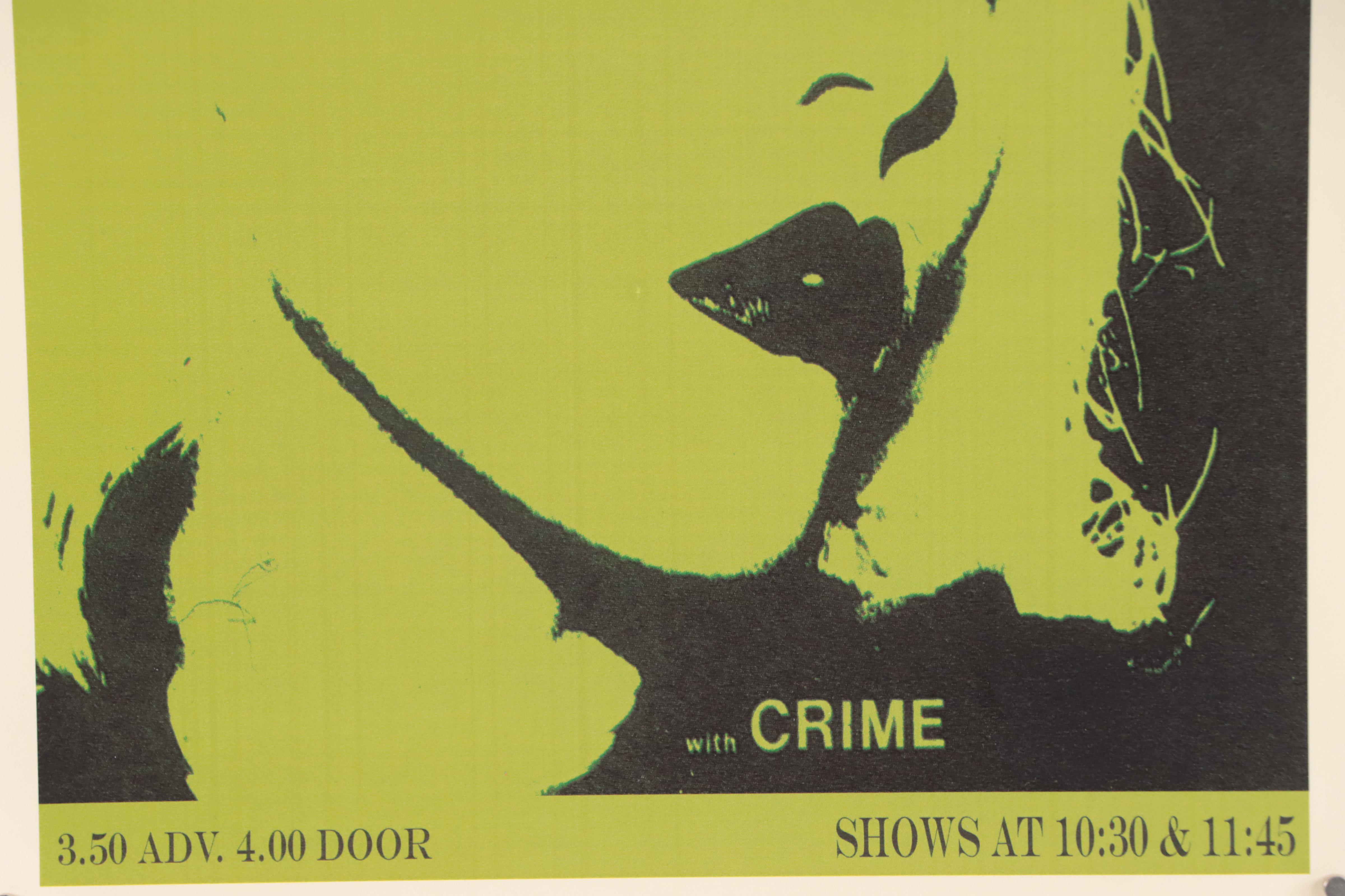 Digital Print Concert Poster Featuring Blondie and Crime
