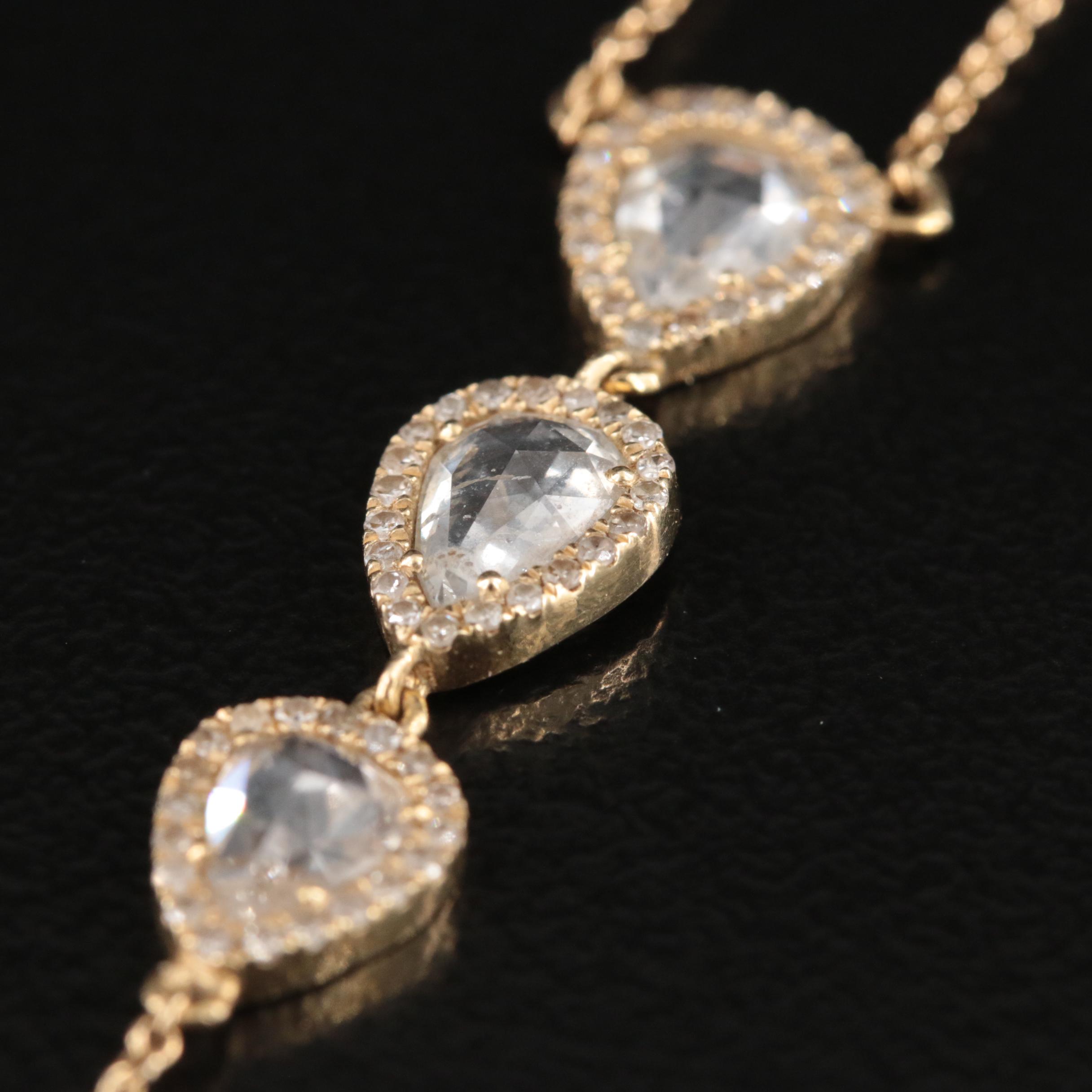 14K 0.69 CTW Diamond Y Necklace