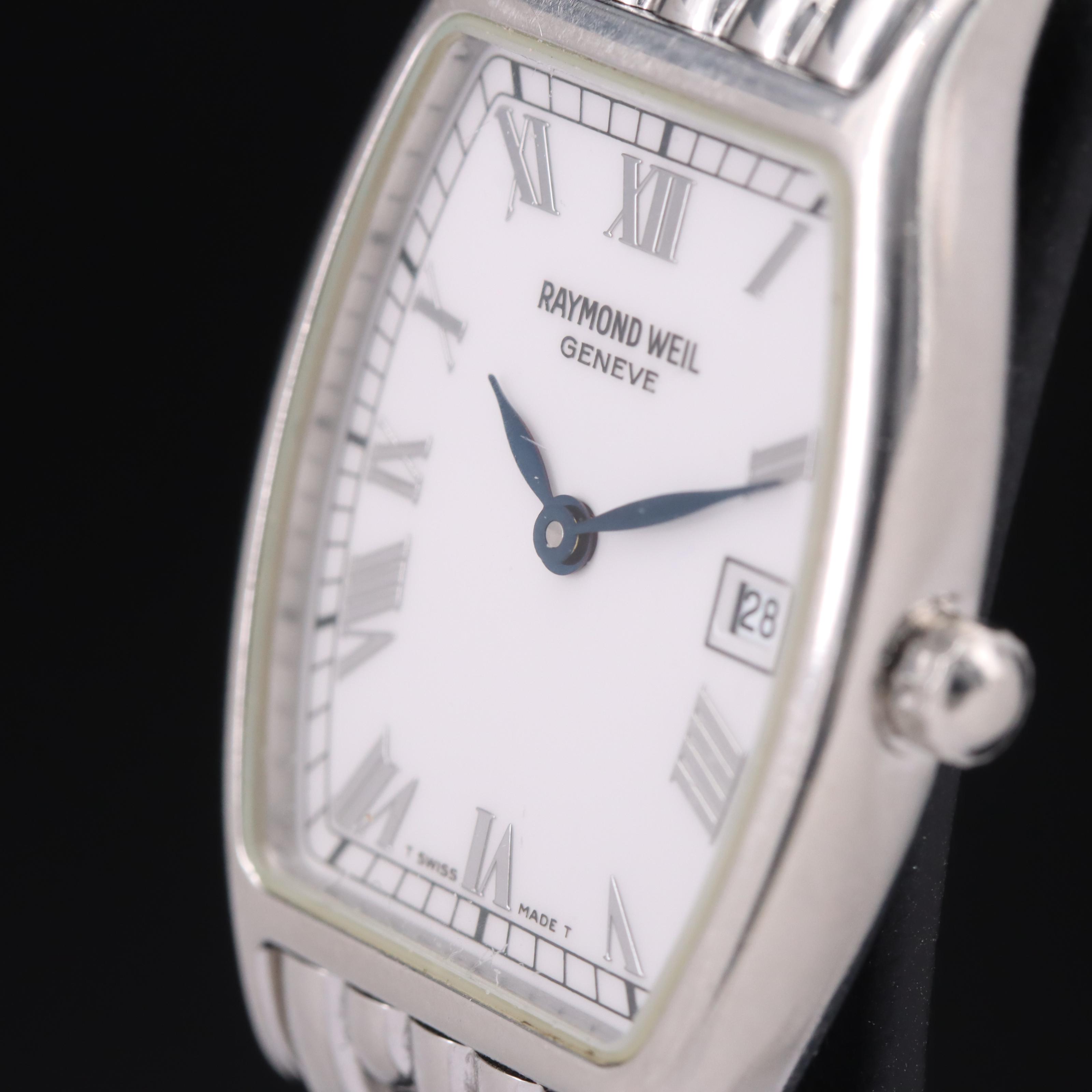 Raymond Weil Tonneau Shape Stainless Steel Watch