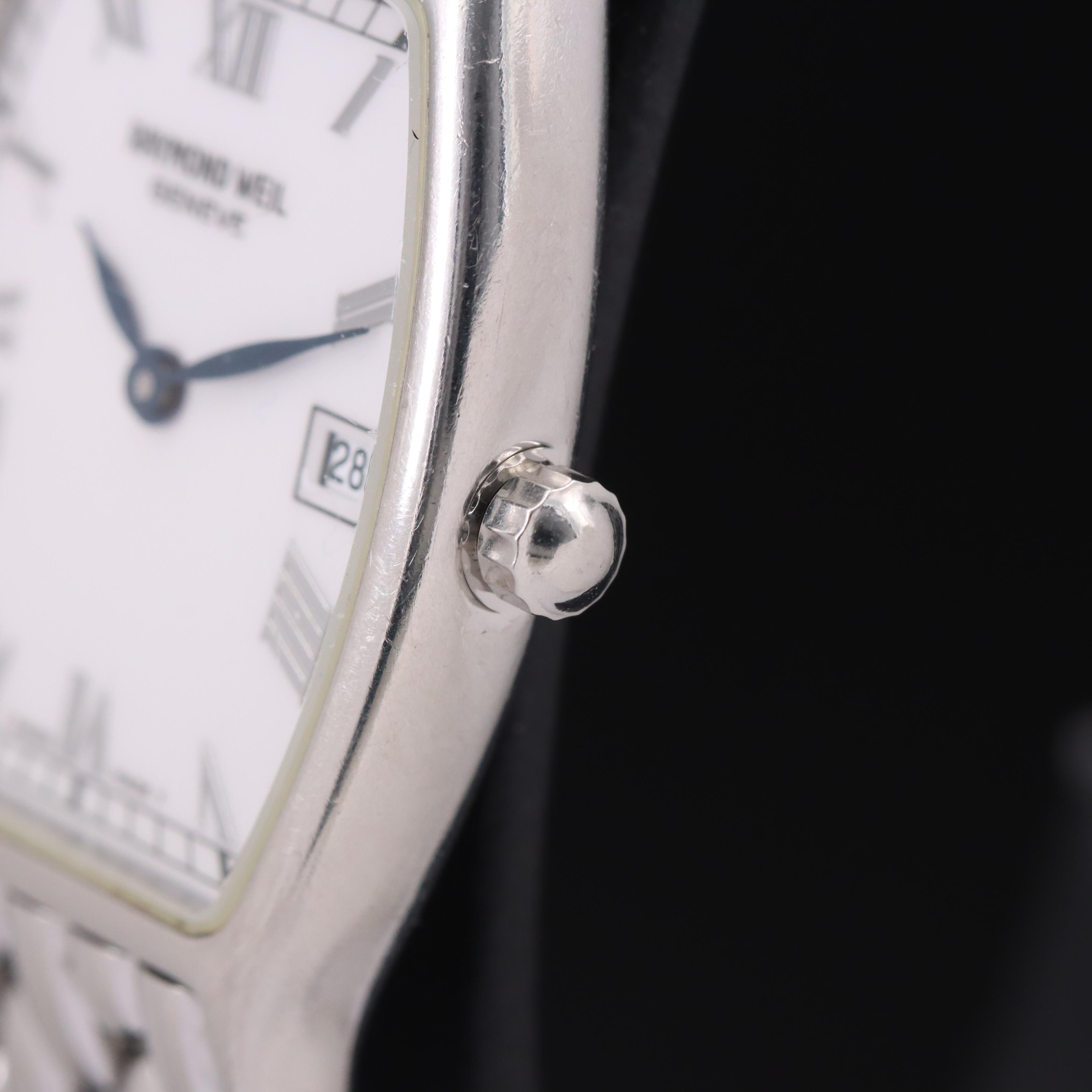 Raymond Weil Tonneau Shape Stainless Steel Watch