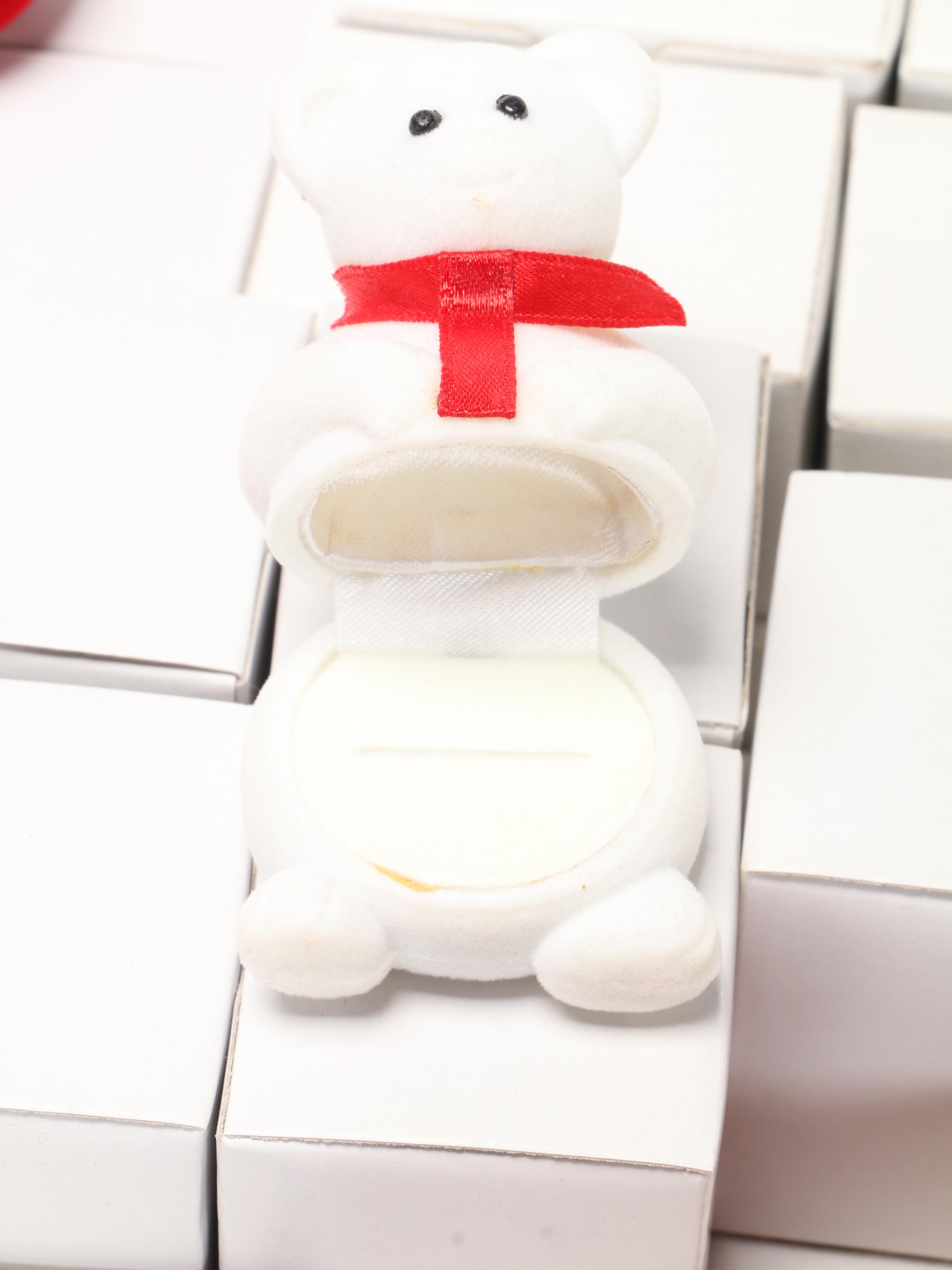 Animal, Figural, and More Felt and Faux Leather Earring and Ring Boxes