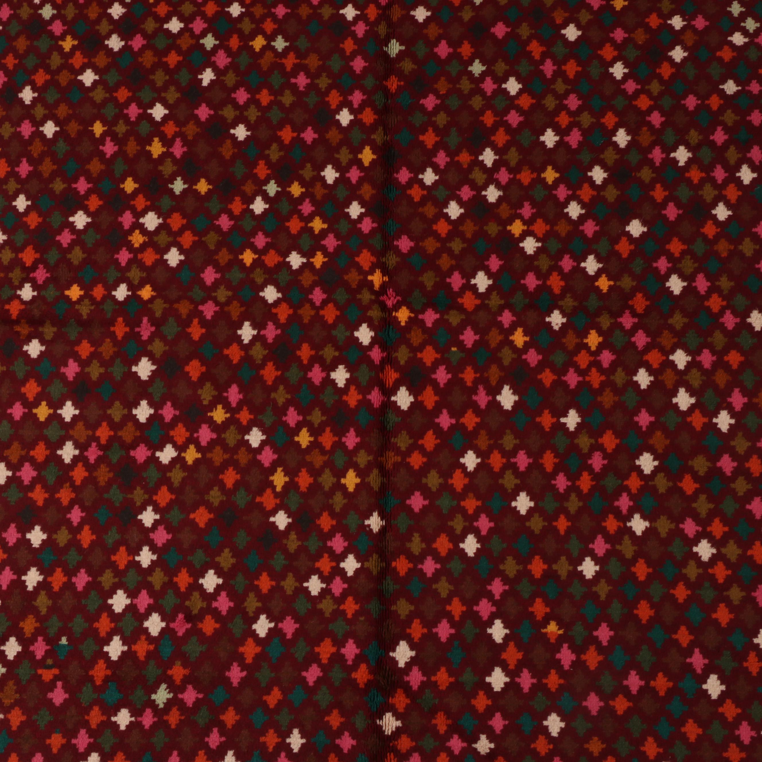 5'11 x 8'5 Hand-Knotted Afghan Baluch Area Rug