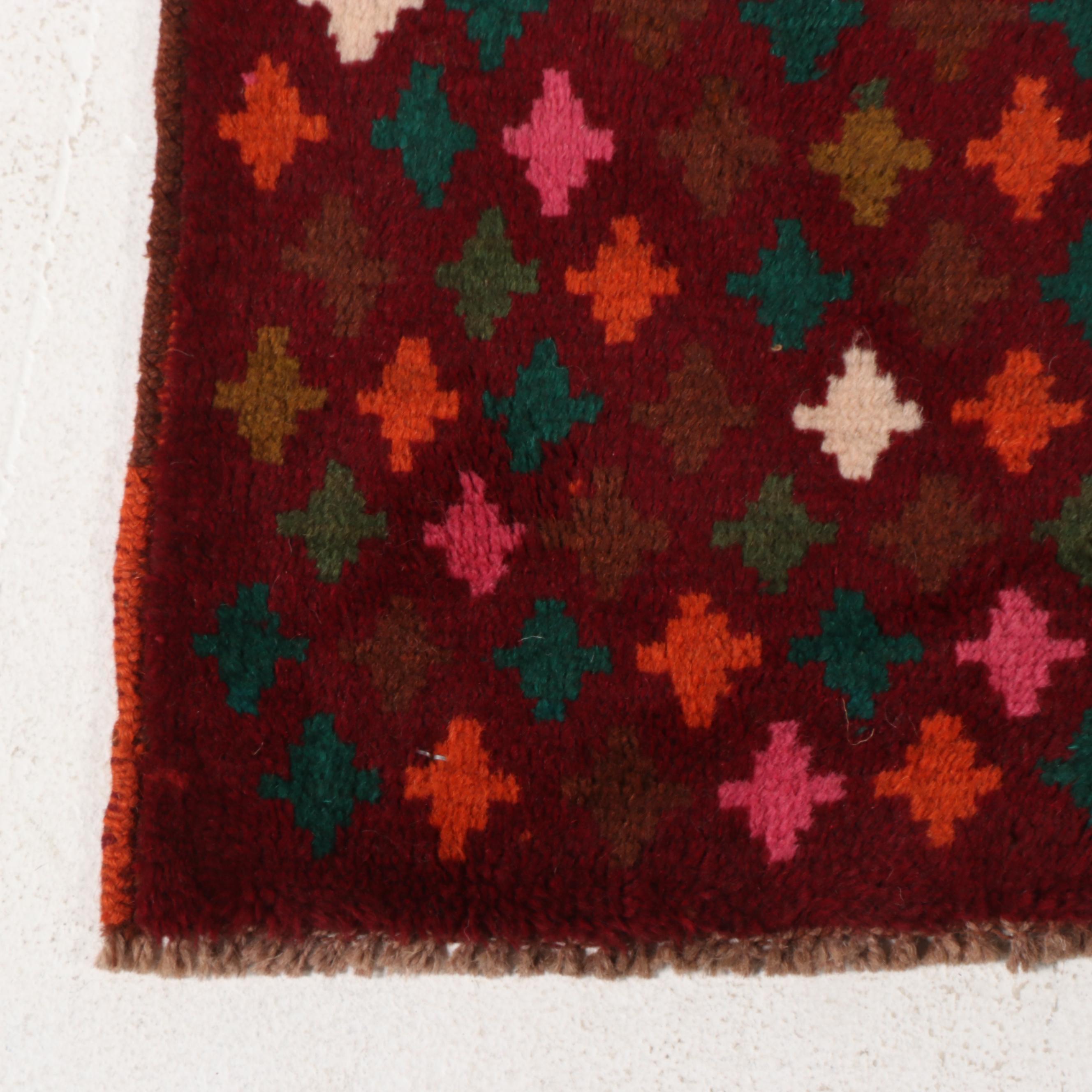 5'11 x 8'5 Hand-Knotted Afghan Baluch Area Rug