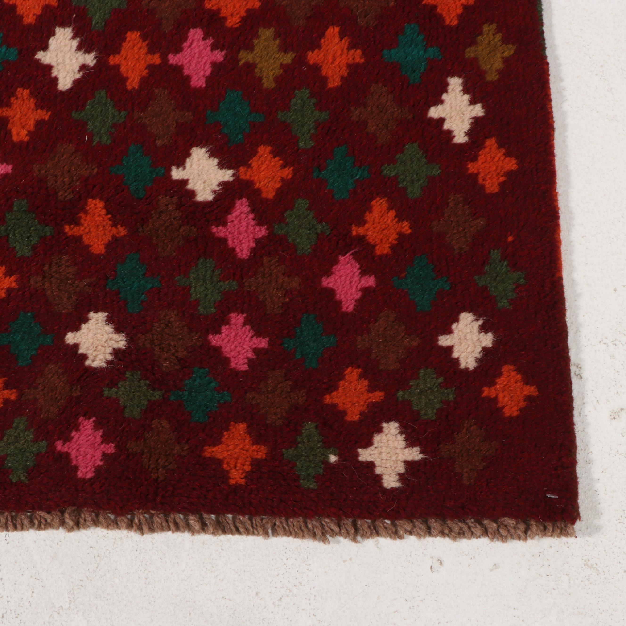 5'11 x 8'5 Hand-Knotted Afghan Baluch Area Rug