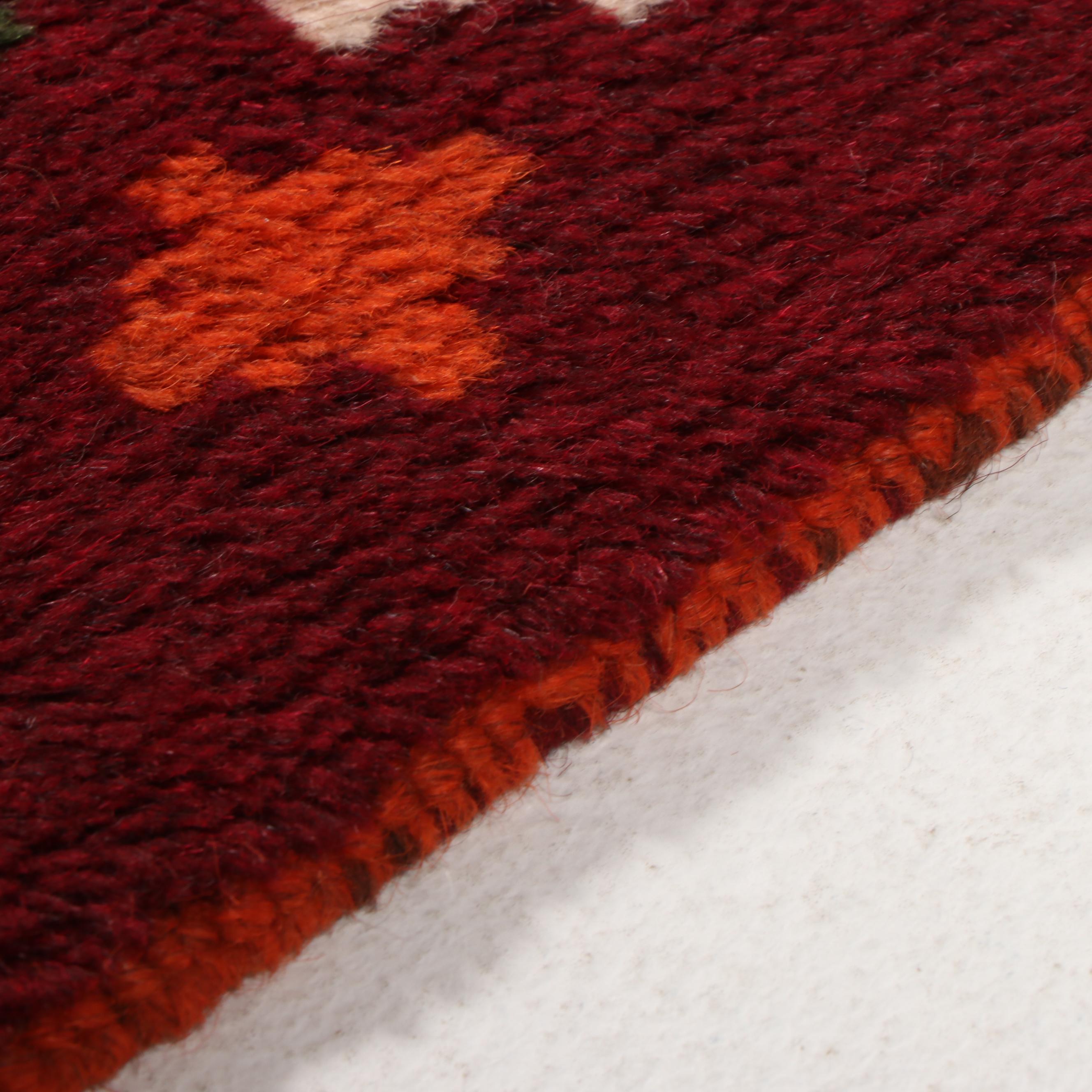 5'11 x 8'5 Hand-Knotted Afghan Baluch Area Rug