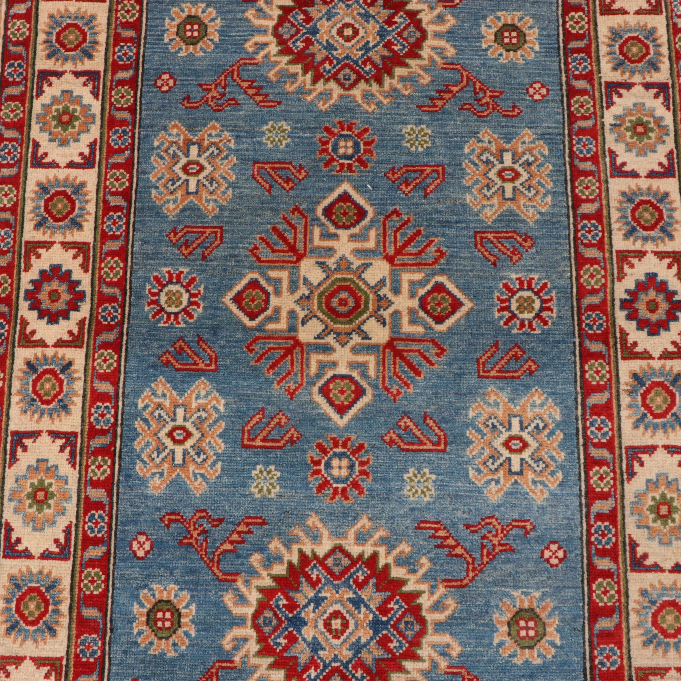 3'3 x 5' Hand-Knotted Pakistani Kazak Style Area Rug