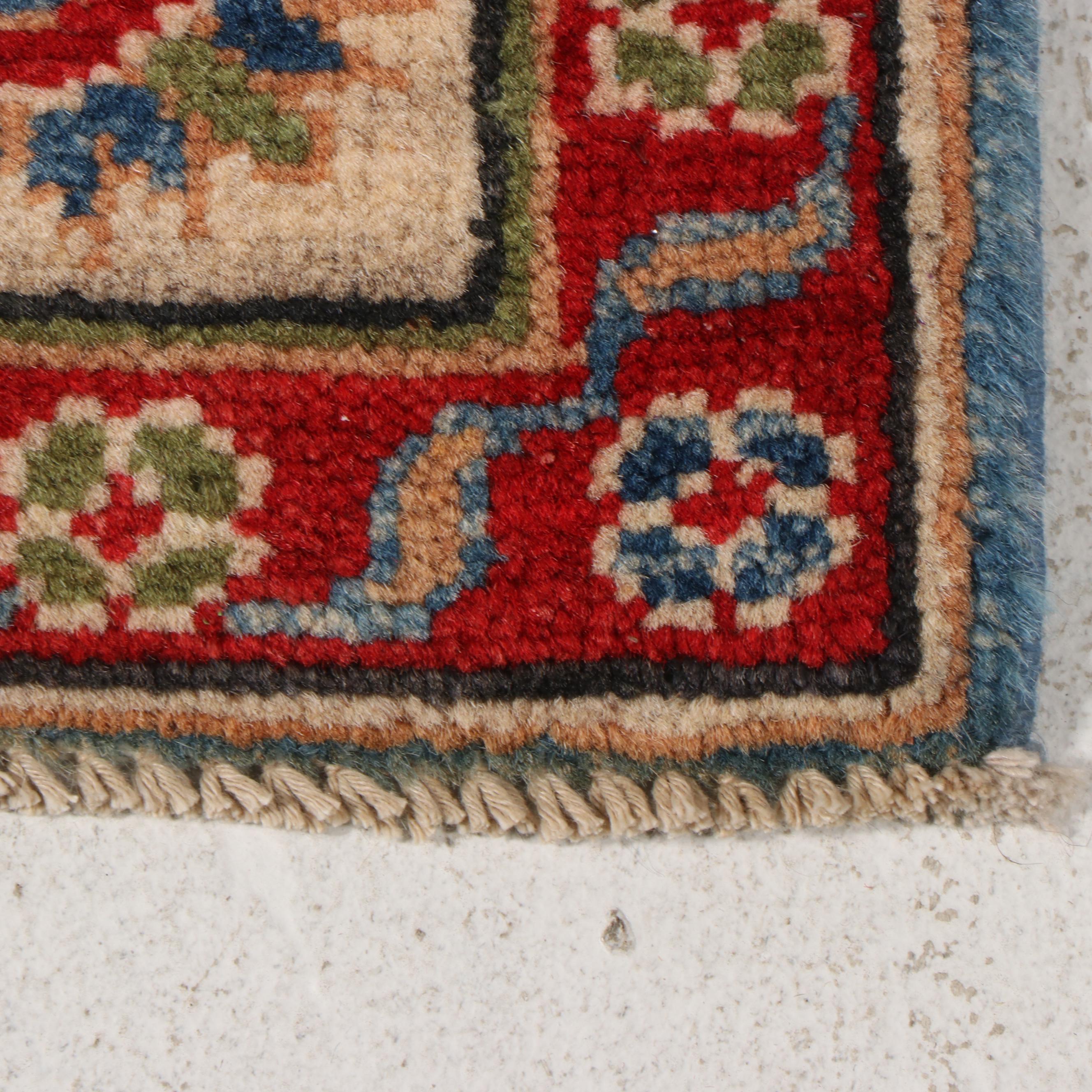 3'3 x 5' Hand-Knotted Pakistani Kazak Style Area Rug