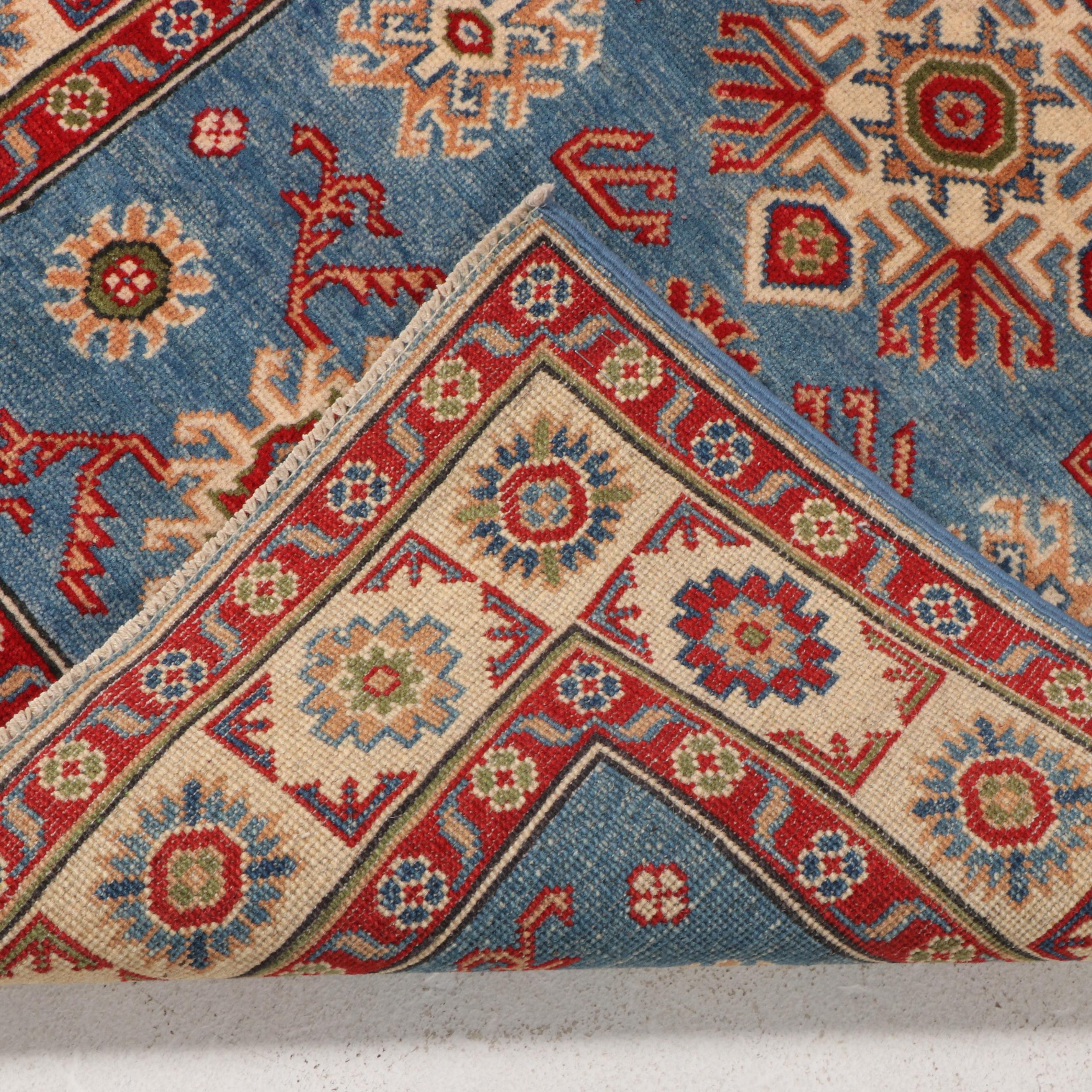 3'3 x 5' Hand-Knotted Pakistani Kazak Style Area Rug