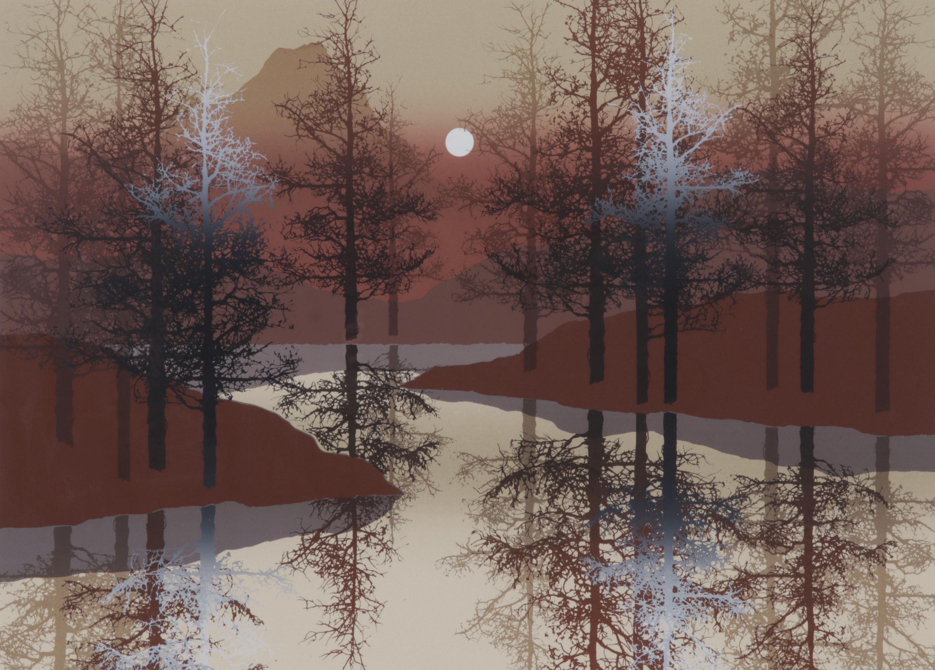 James Hagen Serigraph "Oak Hills," Late 20th Century