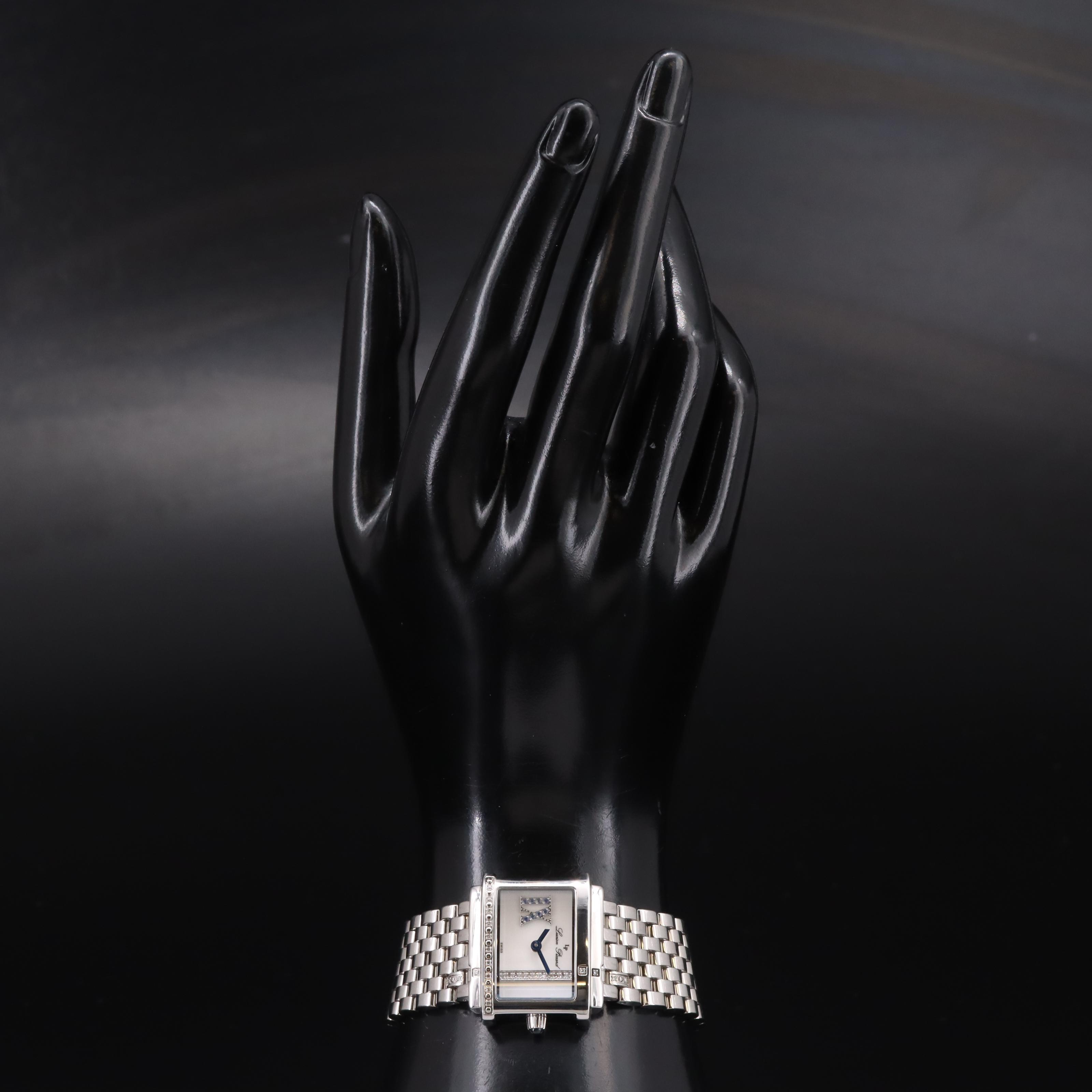 Lucien Piccard Diamond and Sapphire Quartz Watch