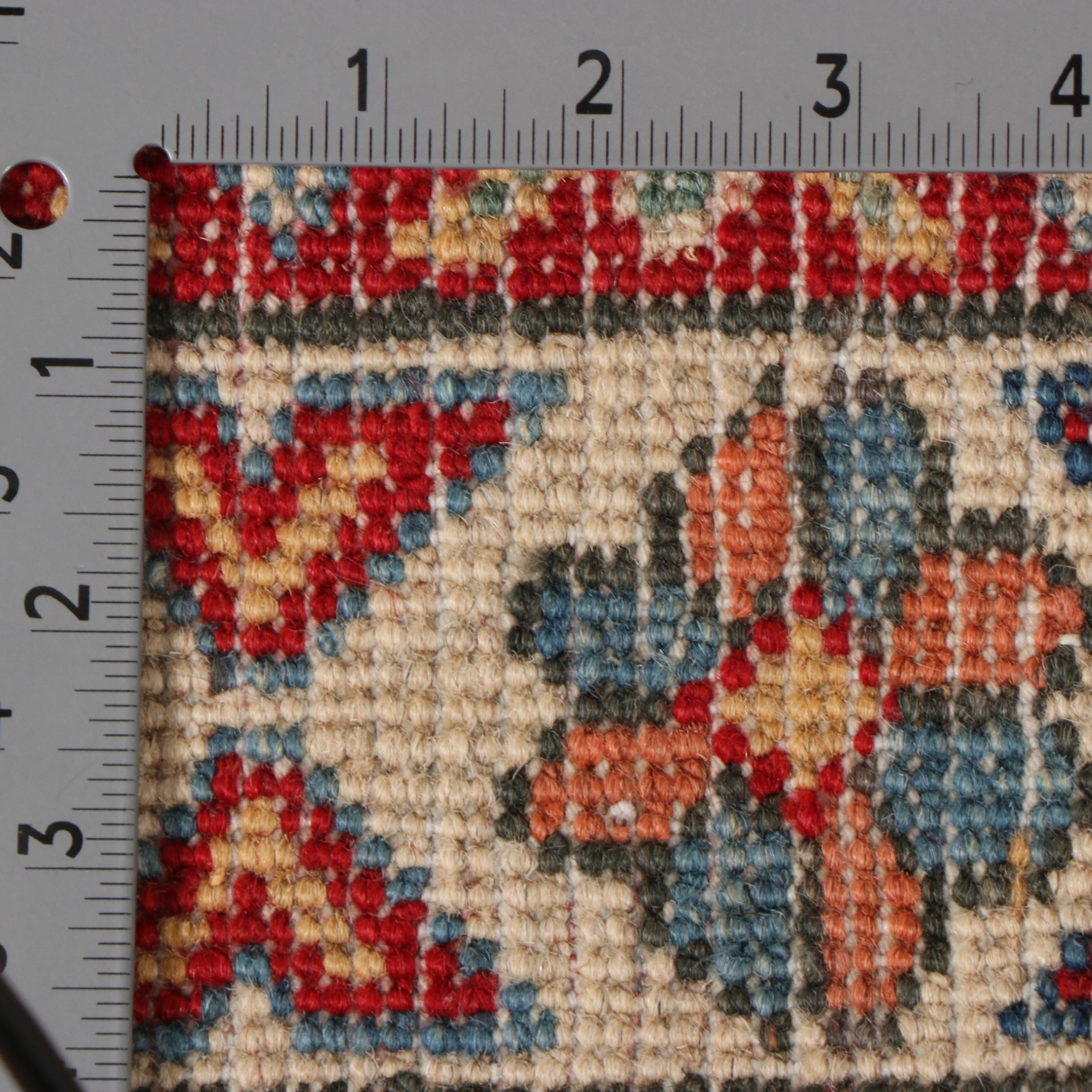 2'3 x 6' Hand-Knotted Pakistani Kazak-Style Carpet Runner