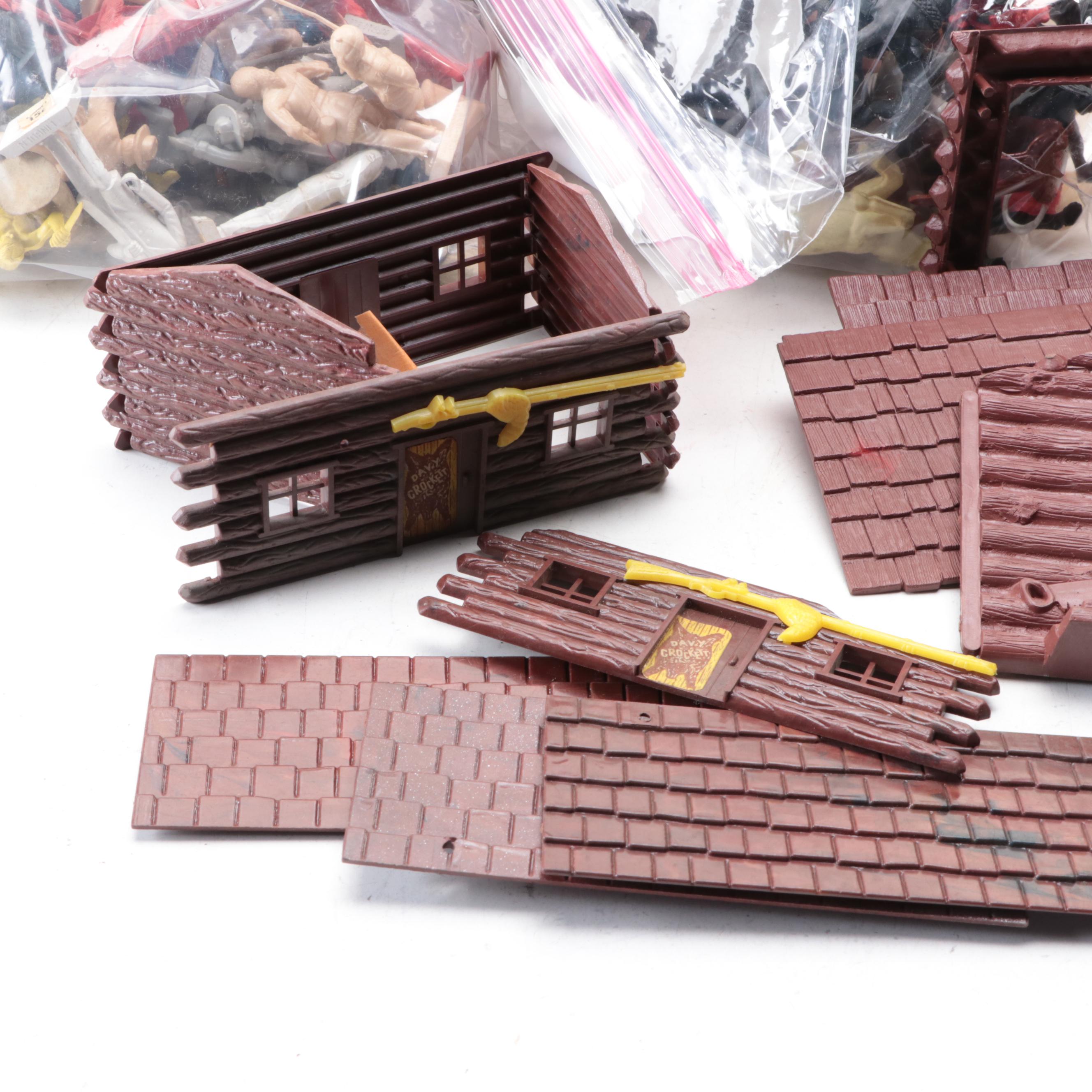 Louis Marx, Payton with Other Plastic Western Toys, Mid-20th Century