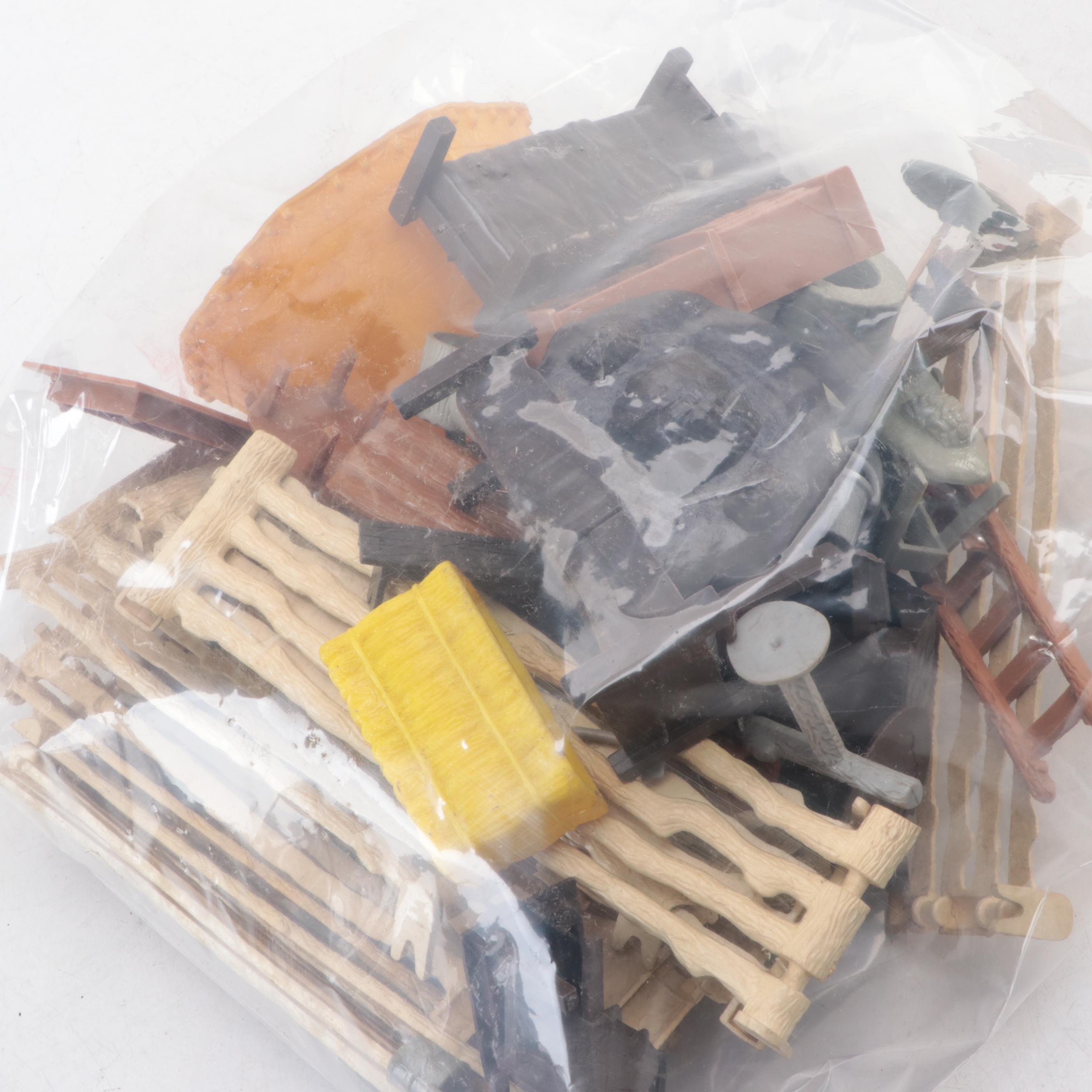 Louis Marx, Payton with Other Plastic Western Toys, Mid-20th Century