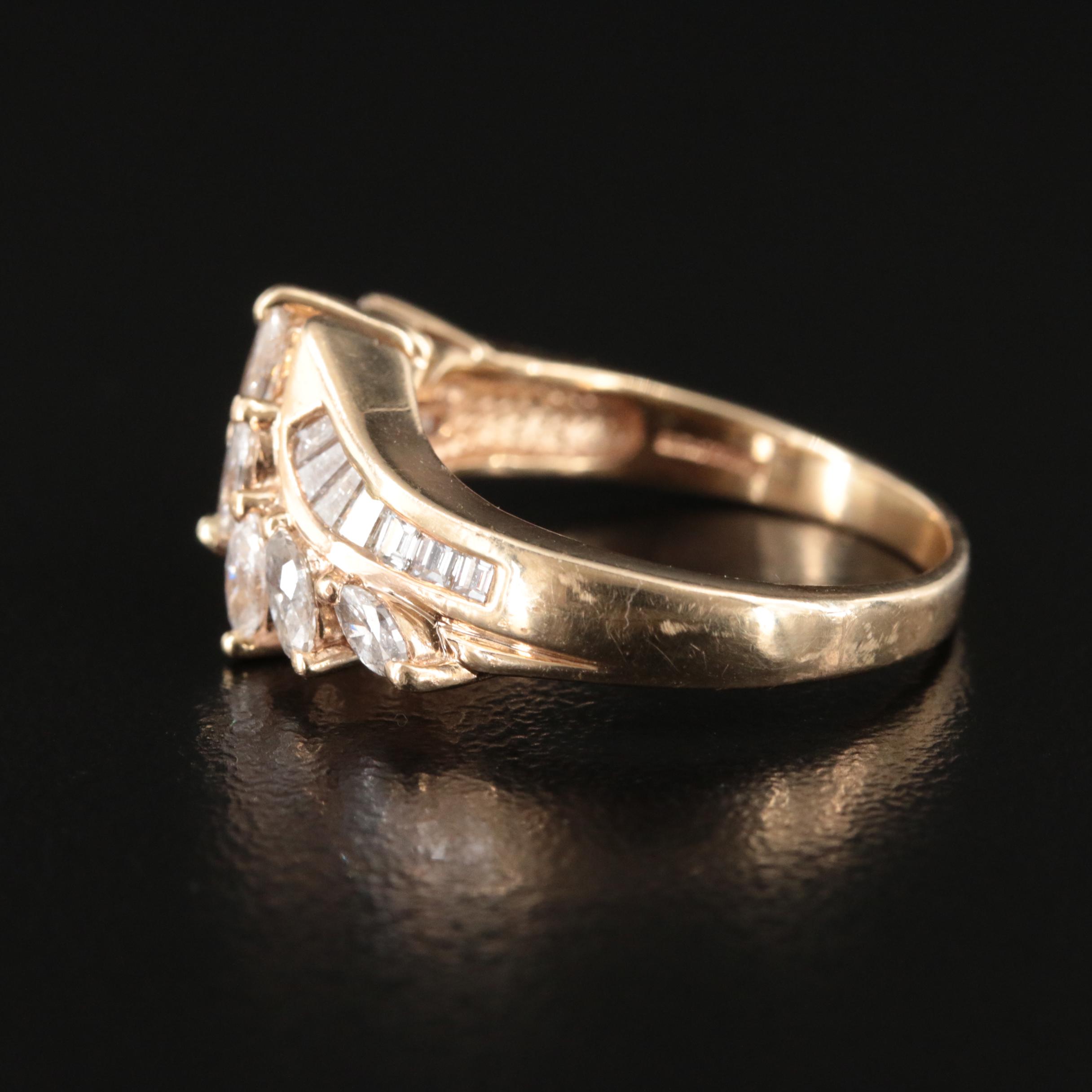 14K 0.75 CTW Diamond Ring