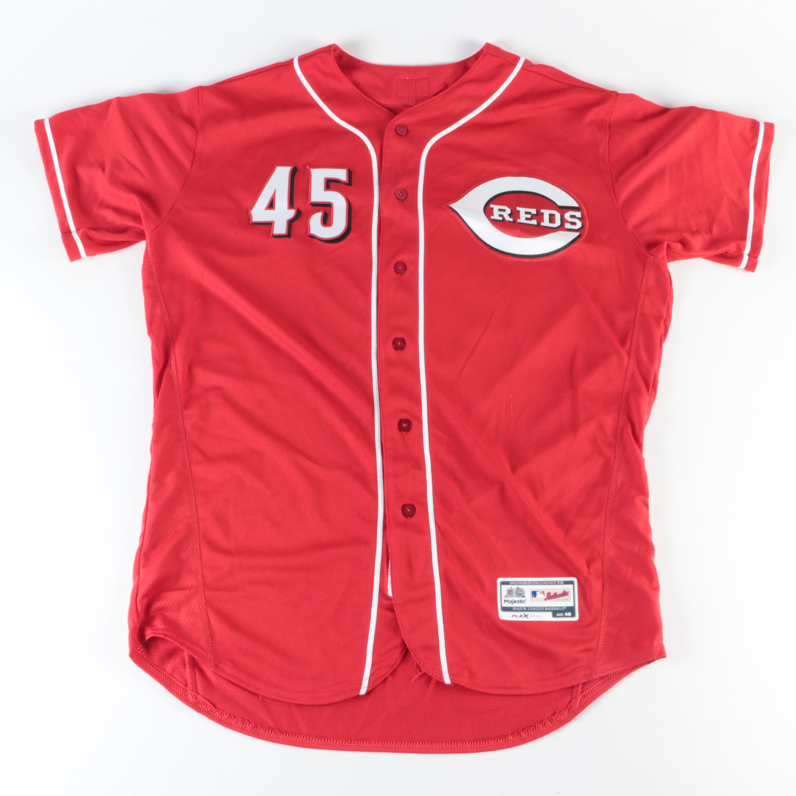 Freddie Benavides Cincinnati Reds MLB Game Used Baseball Jersey, 2019