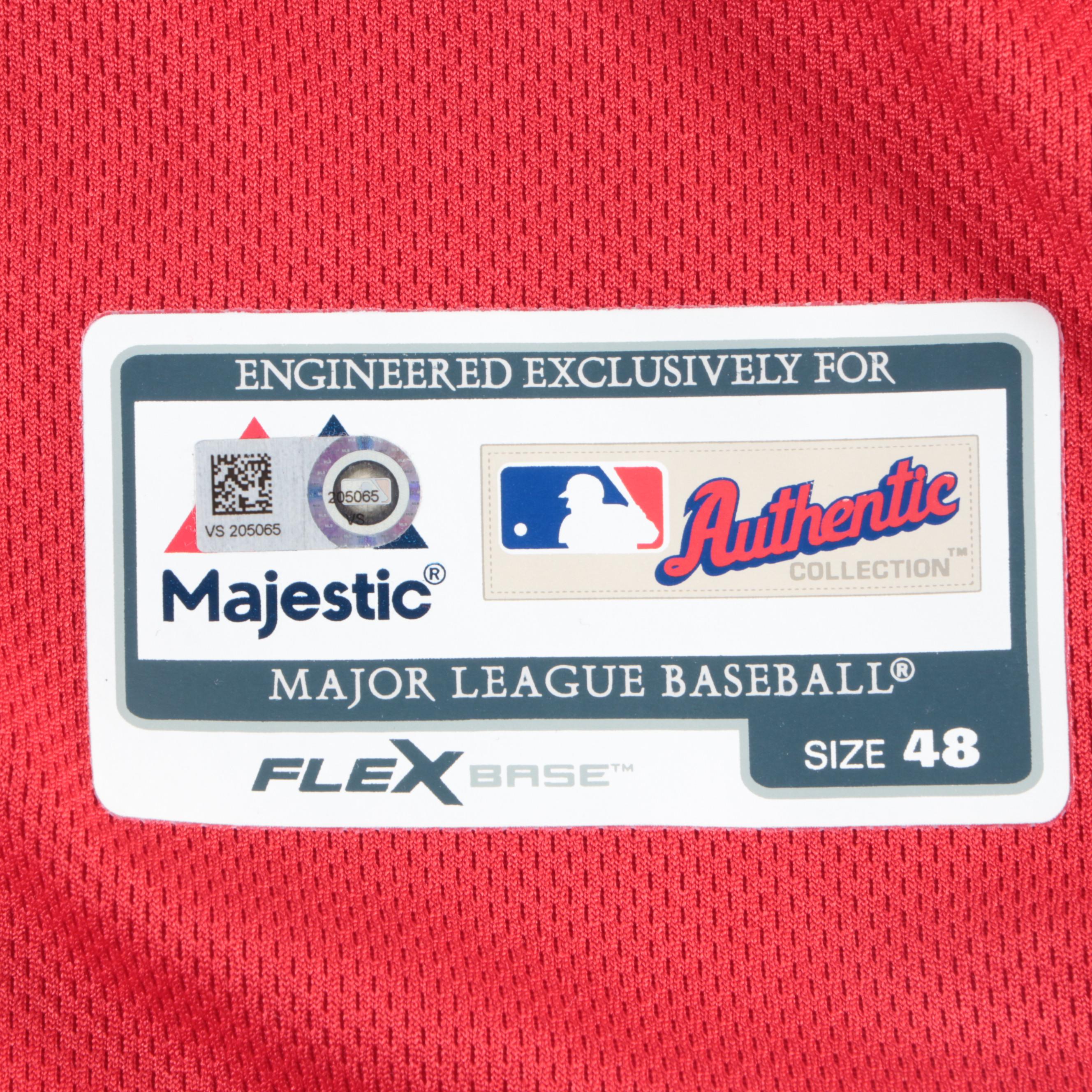 Freddie Benavides Cincinnati Reds MLB Game Used Baseball Jersey, 2019