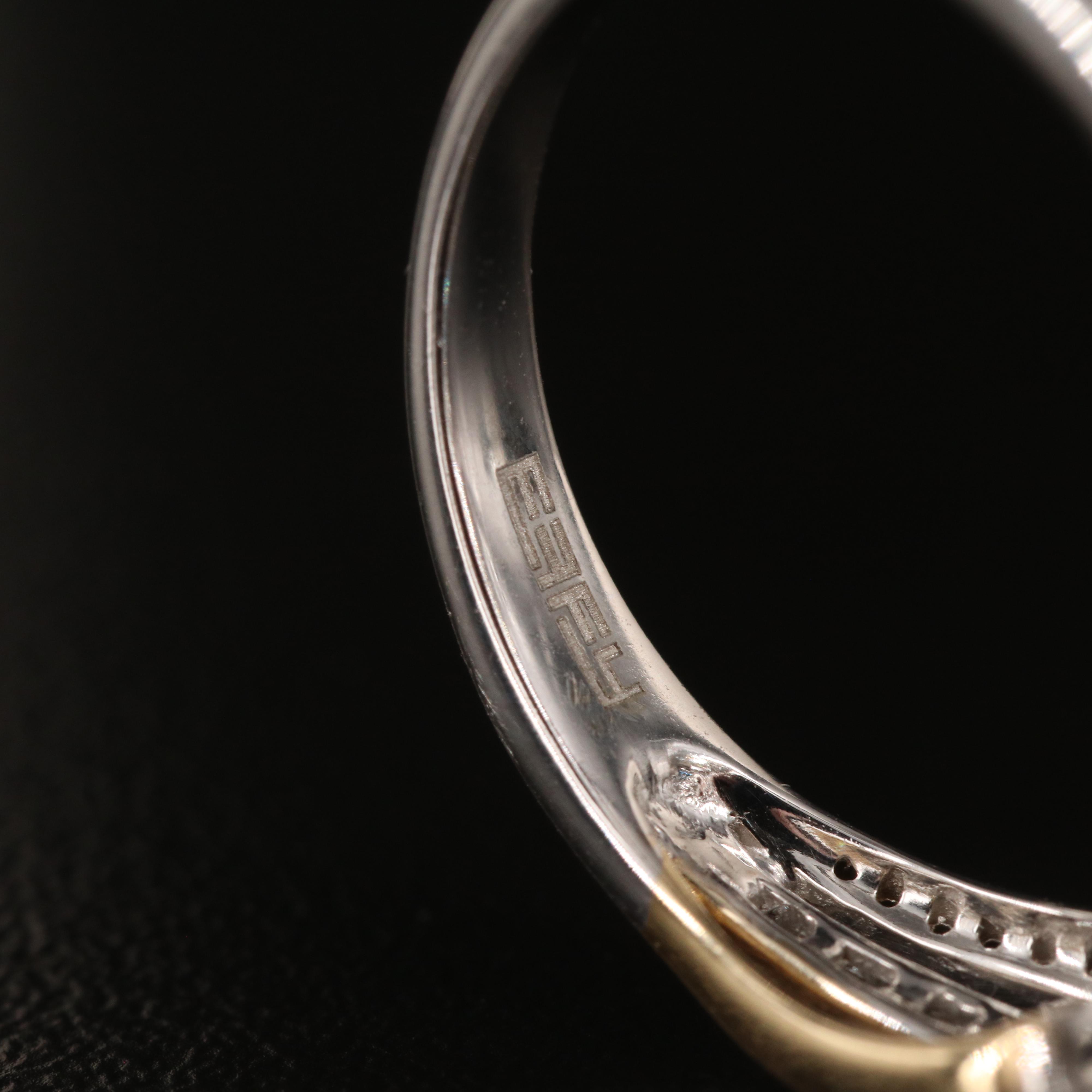 EFFY 14K 2.33 CT Sapphire and Diamond Ring