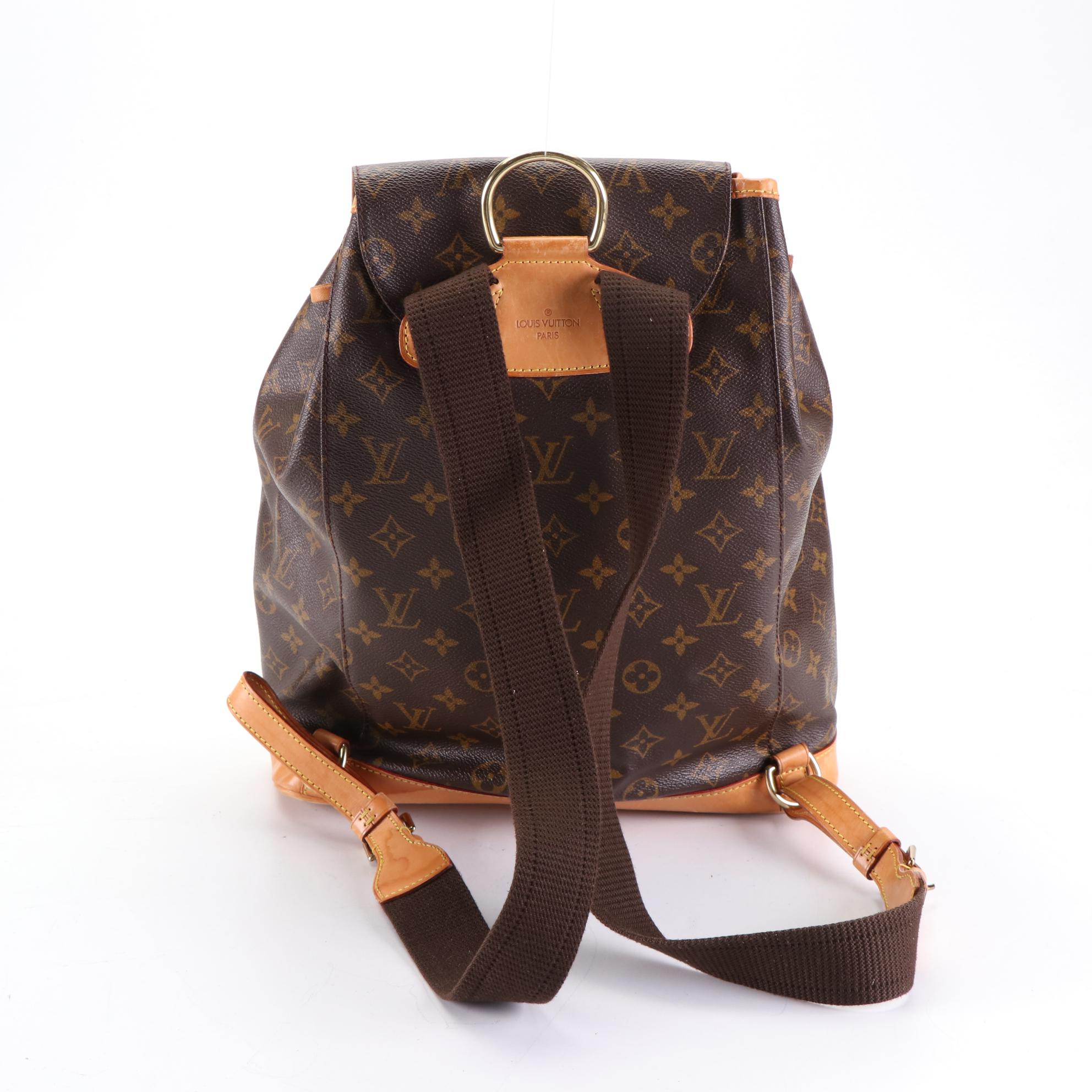 Louis Vuitton Montsouris GM Backpack in Monogram Canvas and Leather