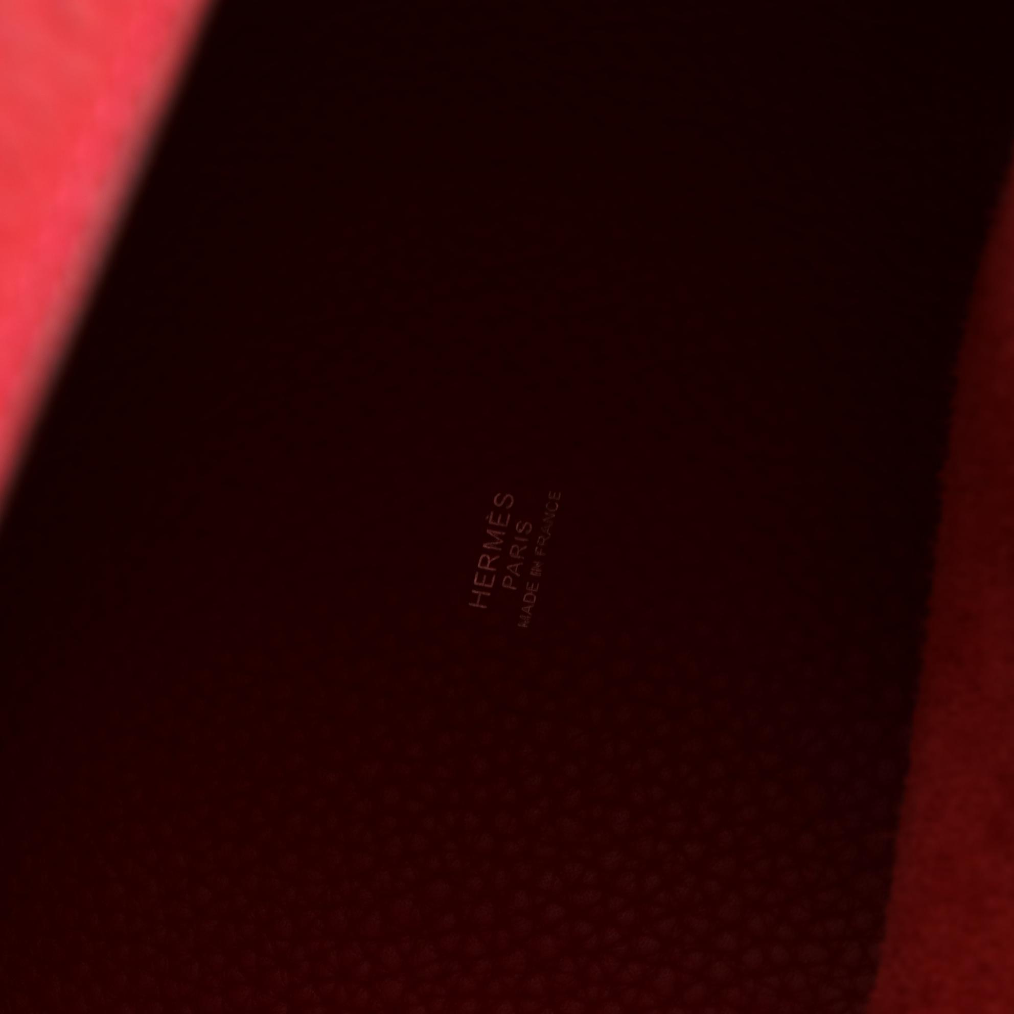 Hermès Picotin Lock 22 Bag in Rouge Togo Leather