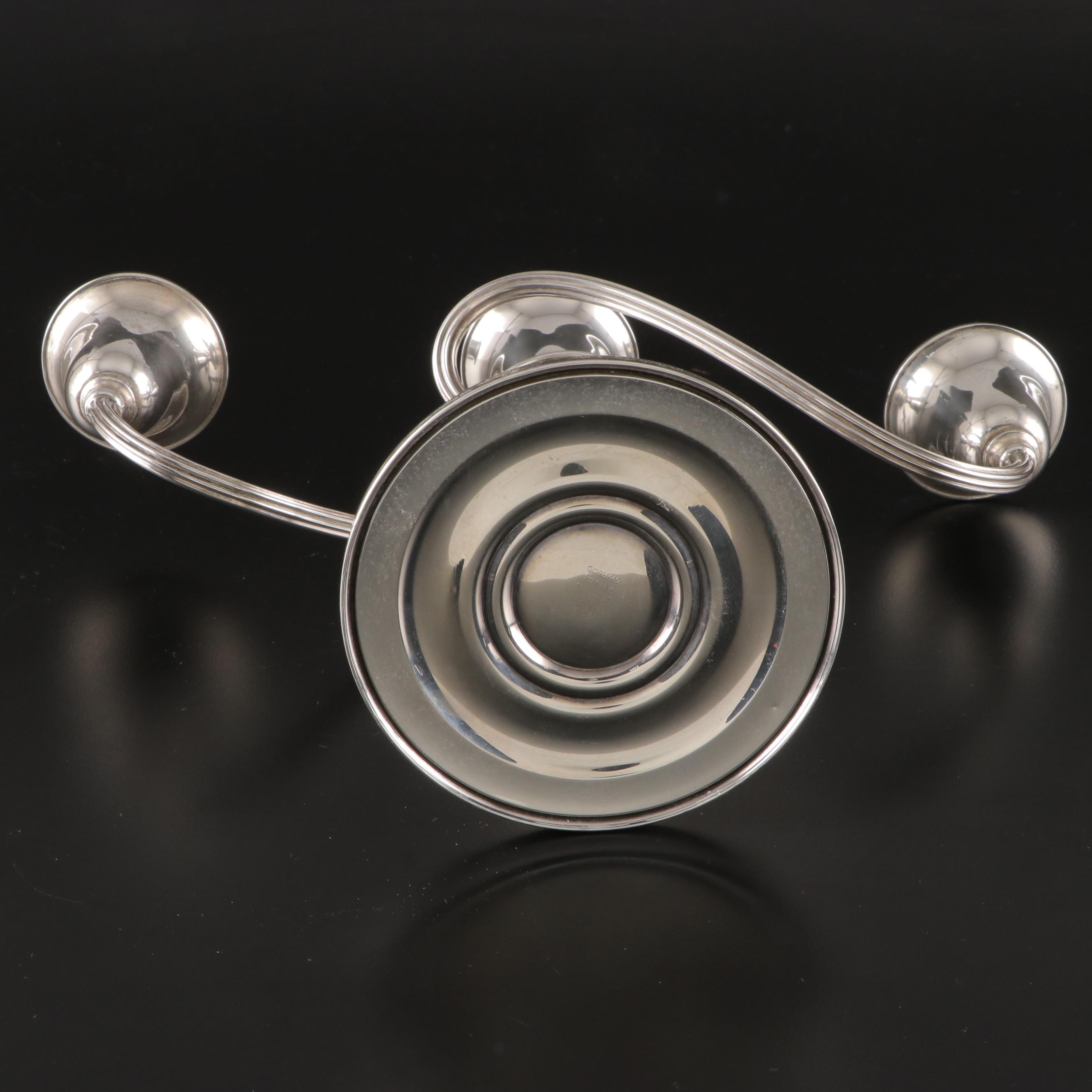 Gorham "Pilgrim" Weighted Sterling Silver Convertible Candelabra