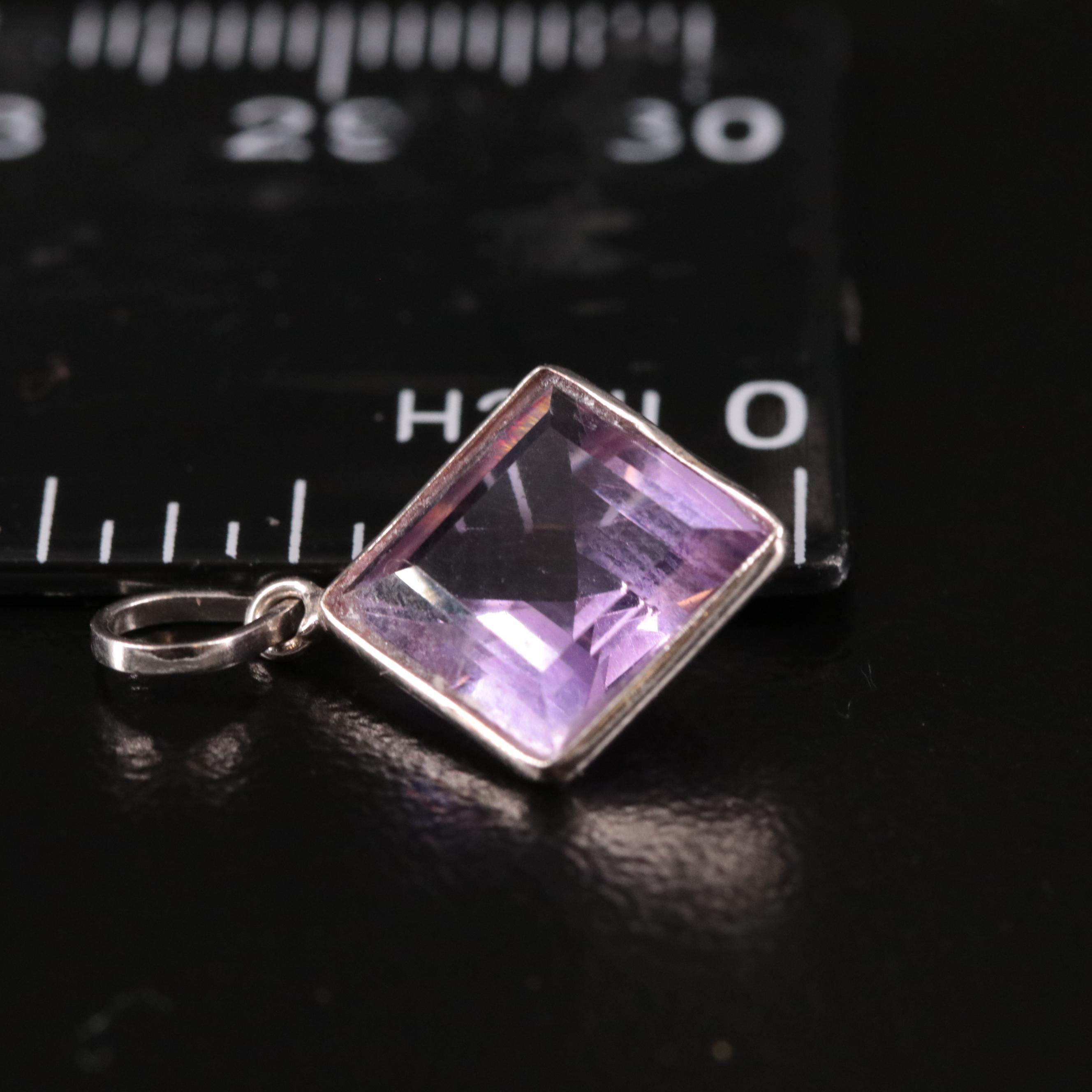 14K Amethyst Pendant