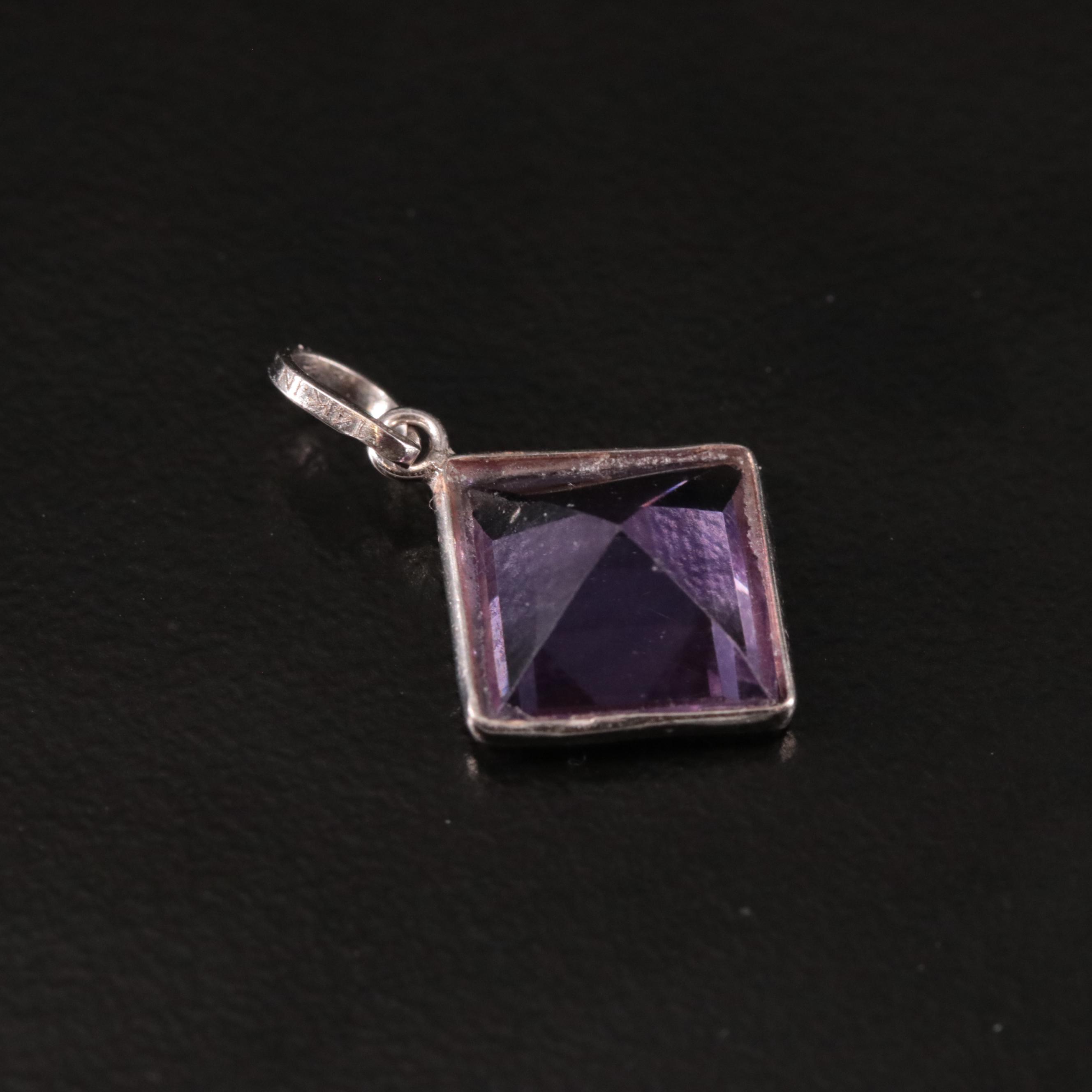 14K Amethyst Pendant