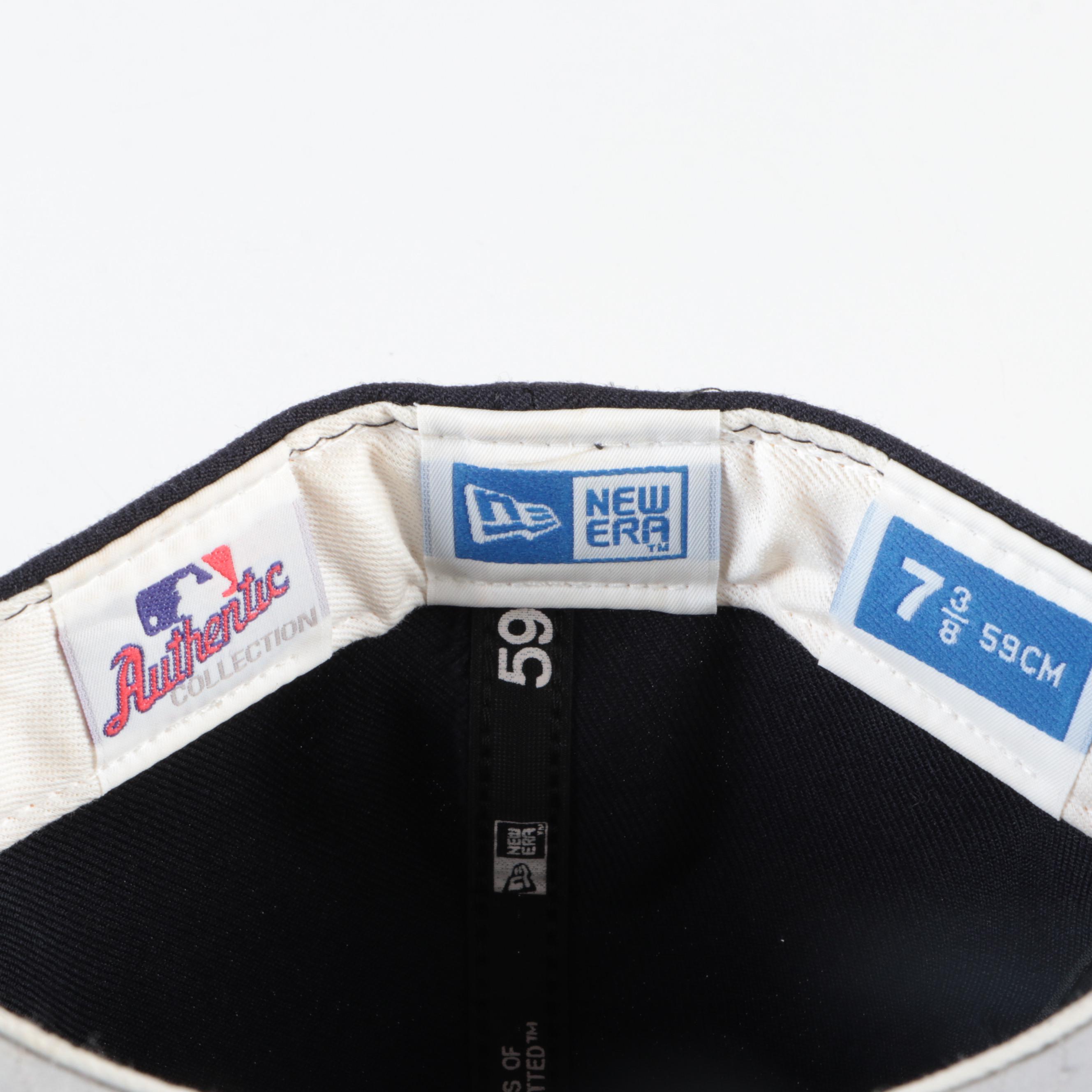 Cincinnati Reds, Atlanta Braves MLB Game Used Hats with Signed Francisco